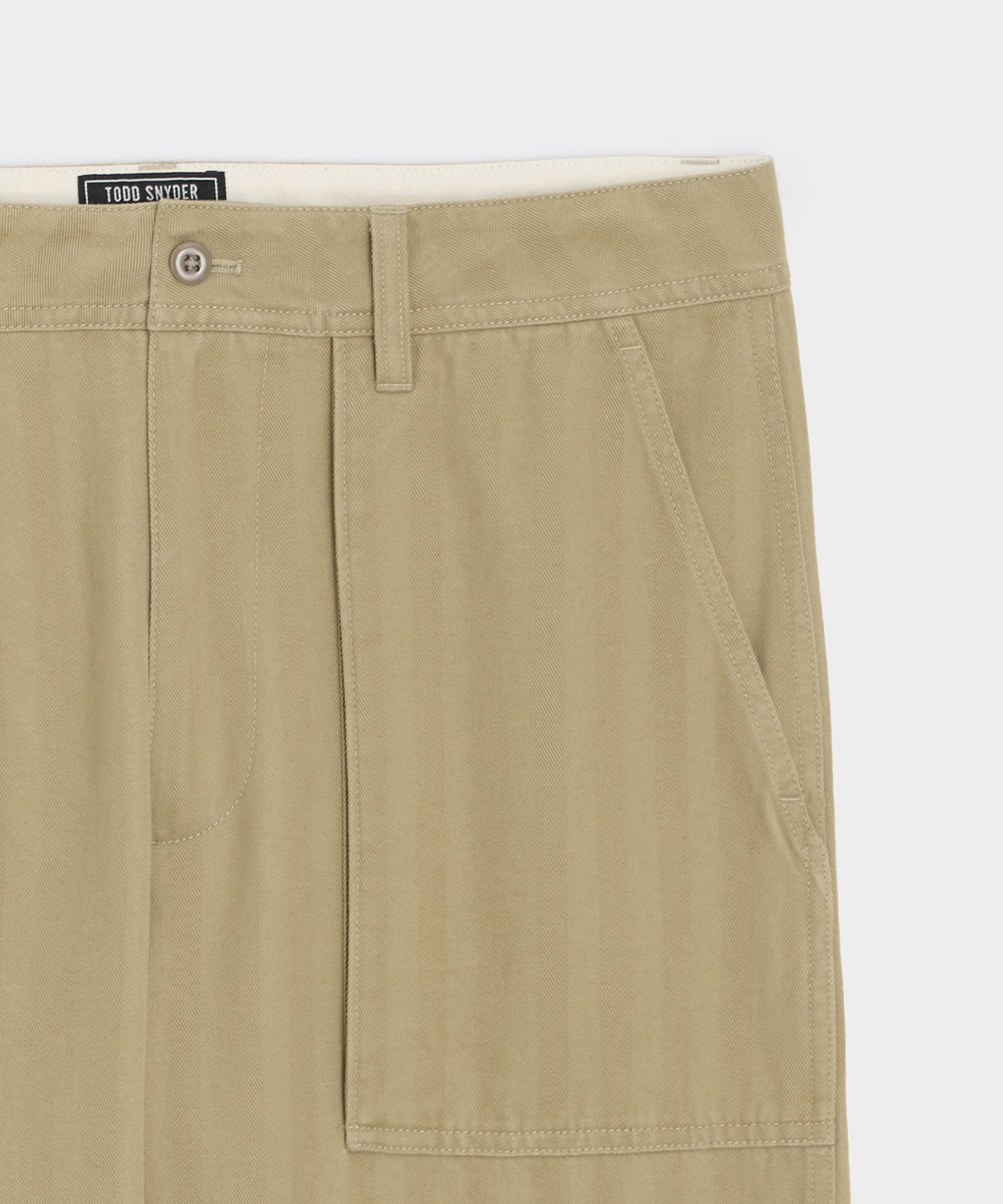 Relaxed Herringbone Twill Camp Pant - Image 6