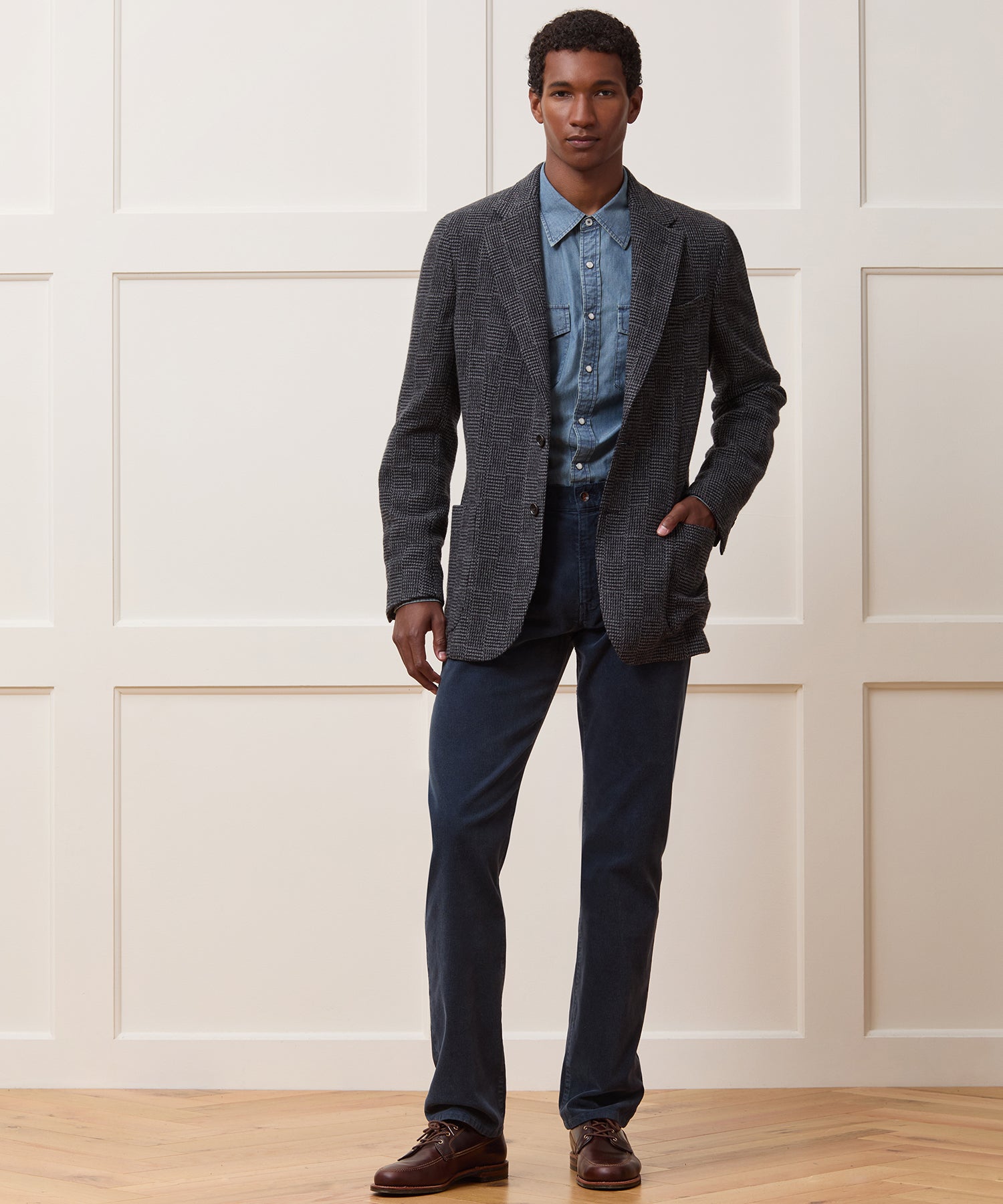 Italian Wool Glen Plaid Sport Coat - Image 3