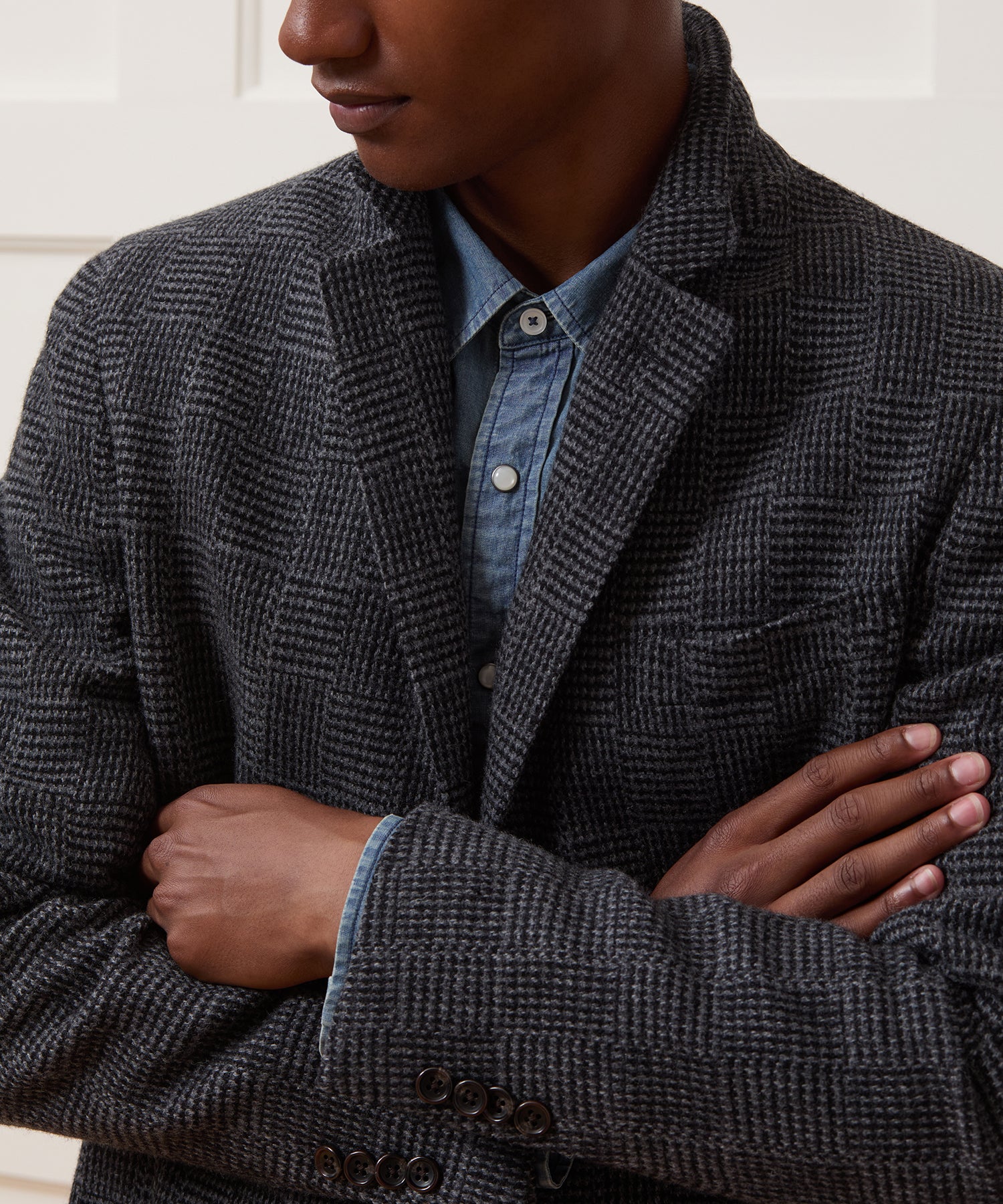 Italian Wool Glen Plaid Sport Coat - Image 4