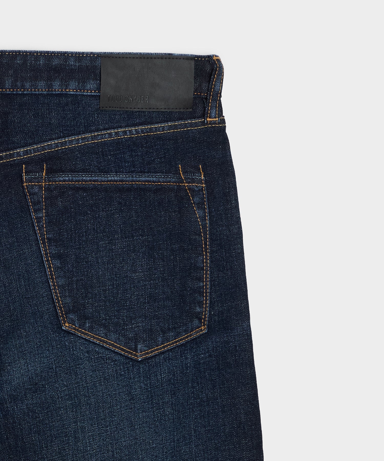 Straight Japanese Selvedge Stretch Jean in Worn Indigo - Image 7