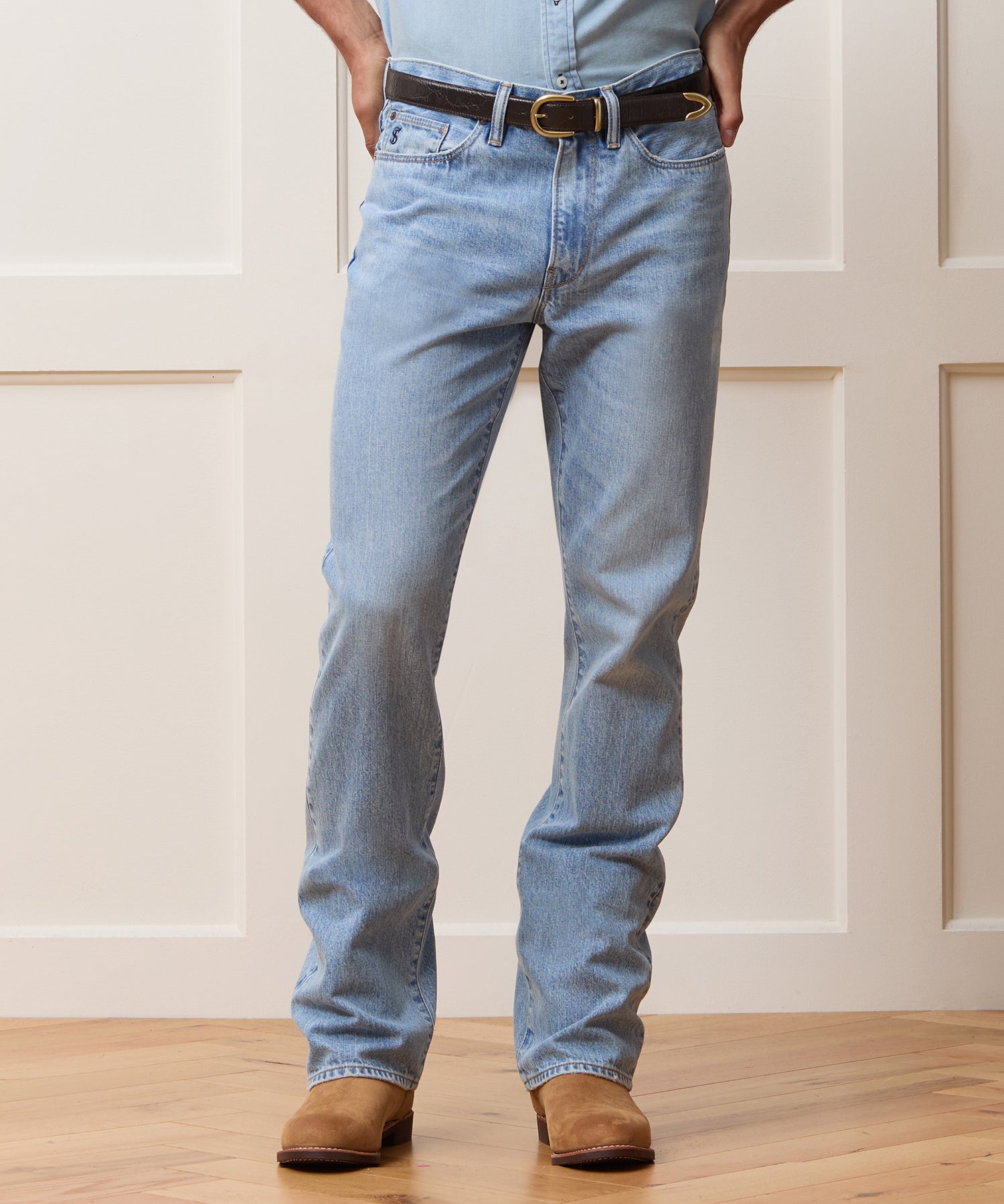 Western Jean in Bleached Indigo - Image 2