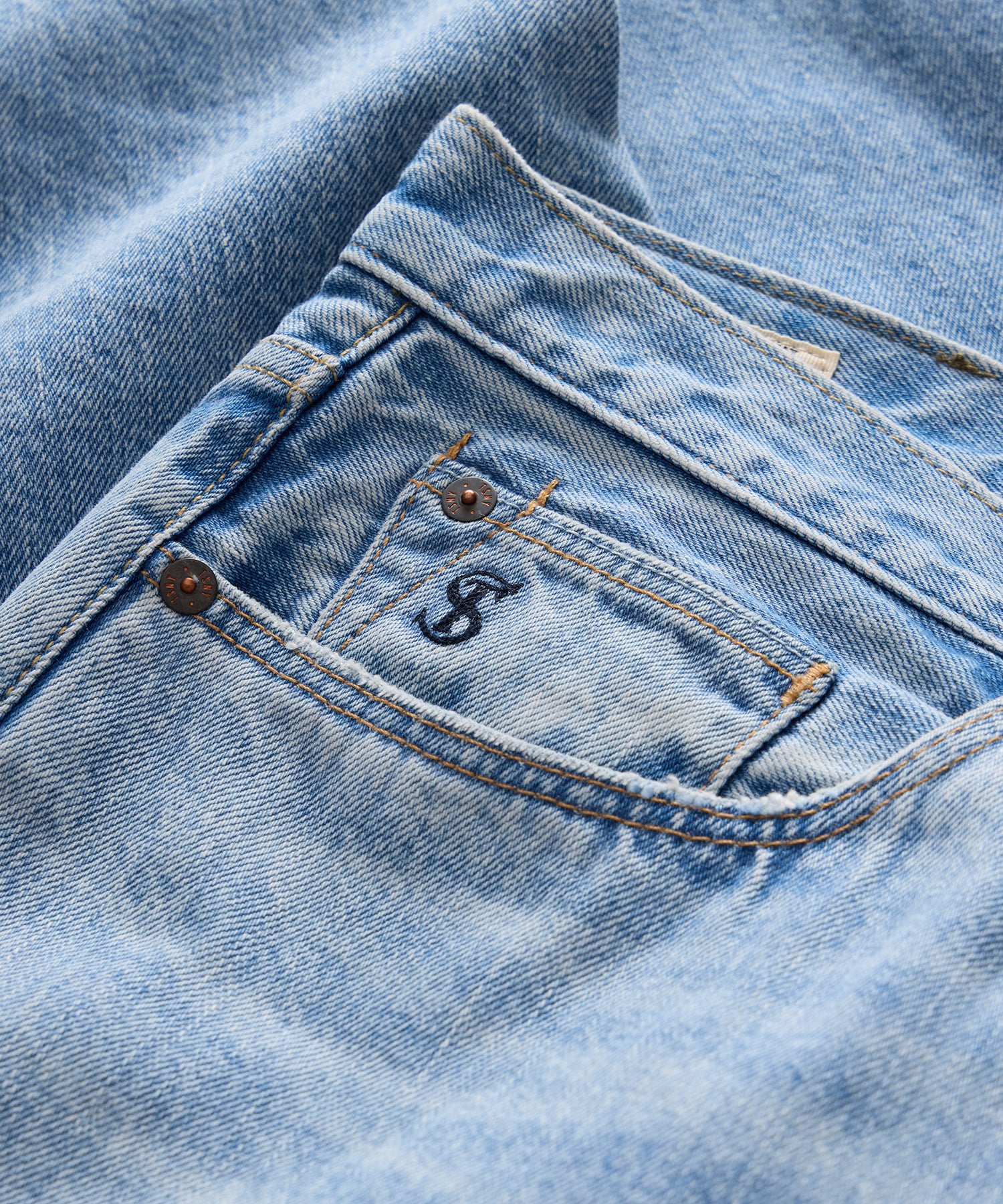 Western Jean in Bleached Indigo - Image 8