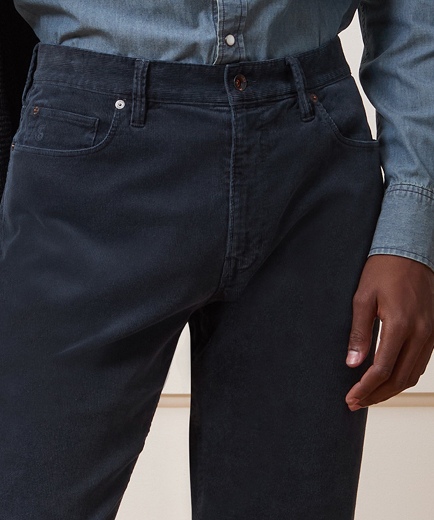 Straight 5-Pocket Corduroy Pant - Image 4