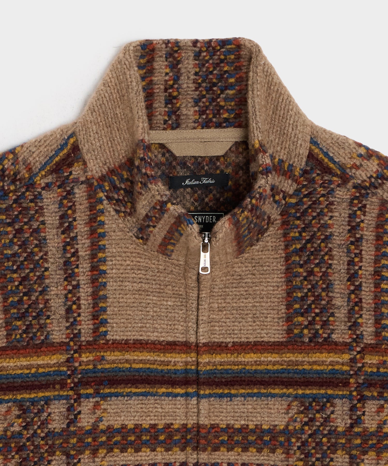 Boxy Jacquard Full-Zip Jacket - Image 6