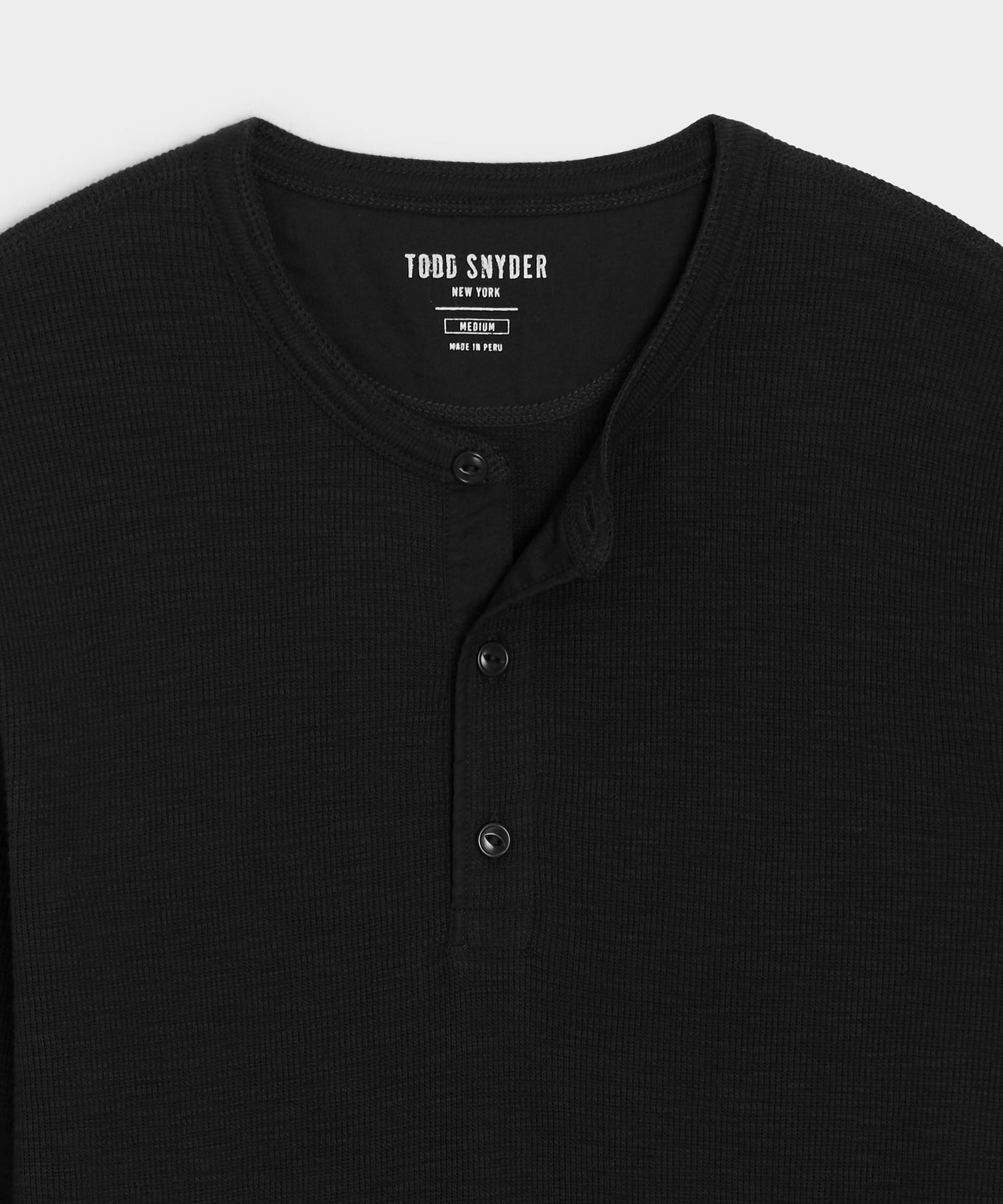 Lightweight Mini Waffle Henley - Image 6