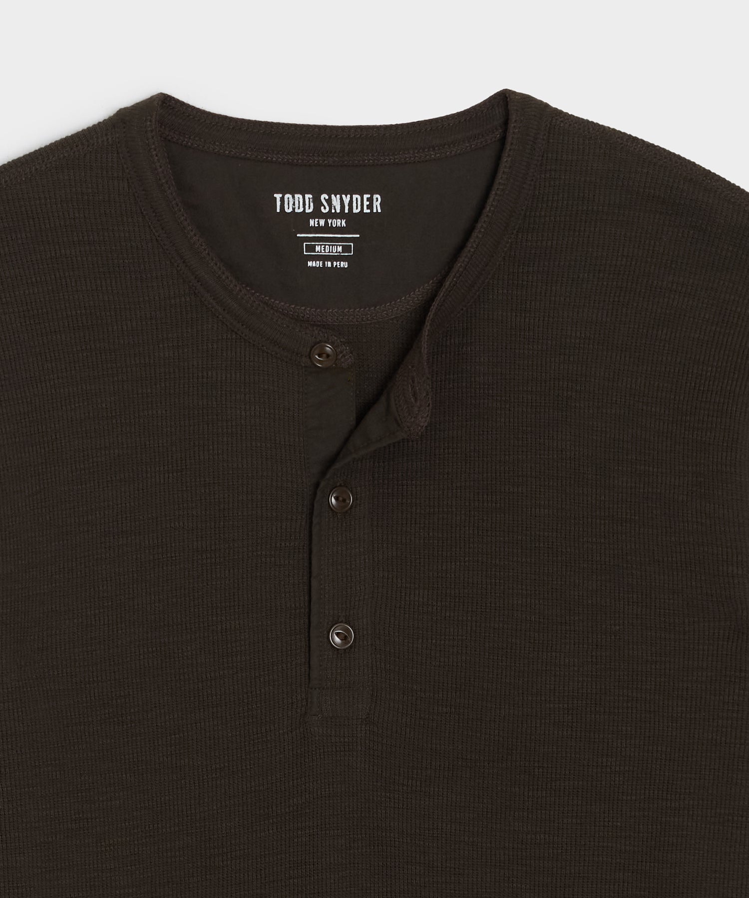 Lightweight Mini Waffle Henley - Image 6
