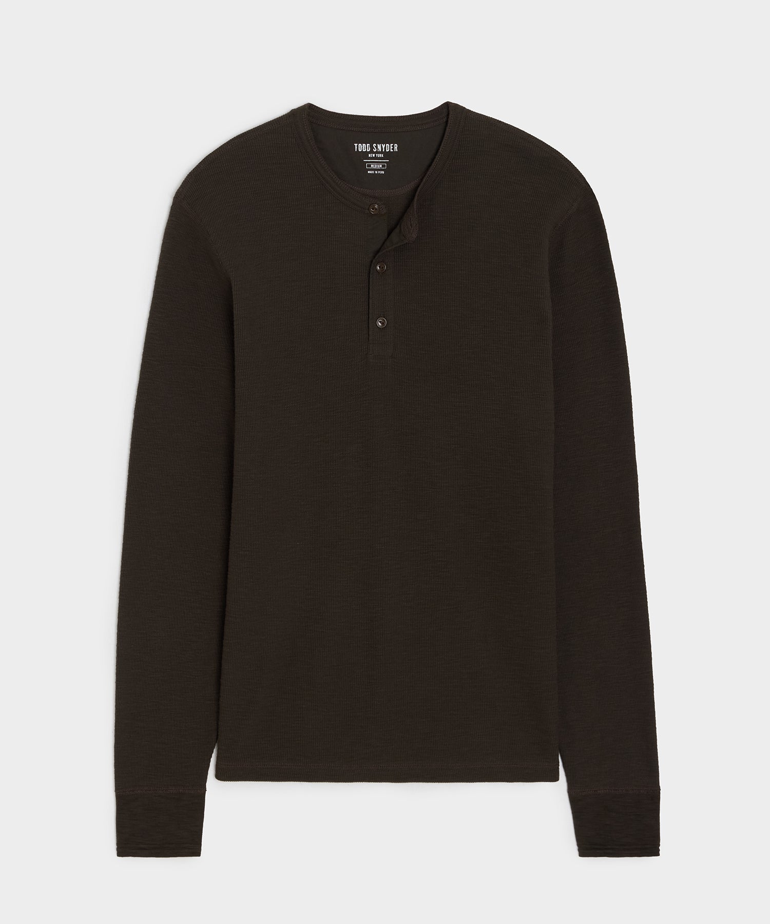 Lightweight Mini Waffle Henley