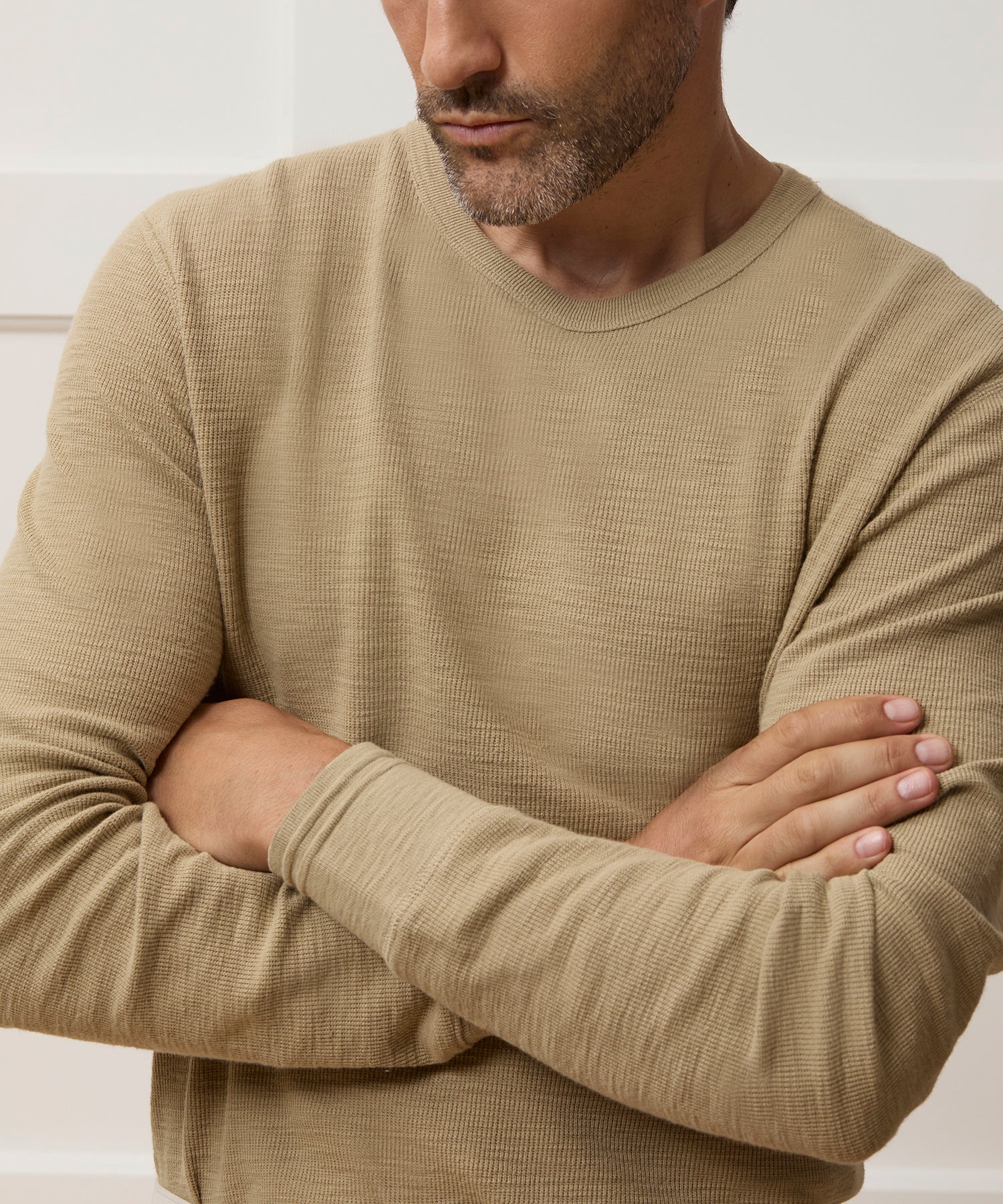 Lightweight Mini Waffle Tee - Image 4