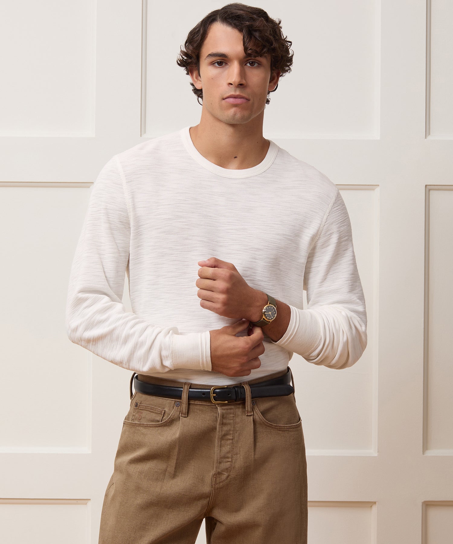 Lightweight Mini Waffle Tee - Image 2