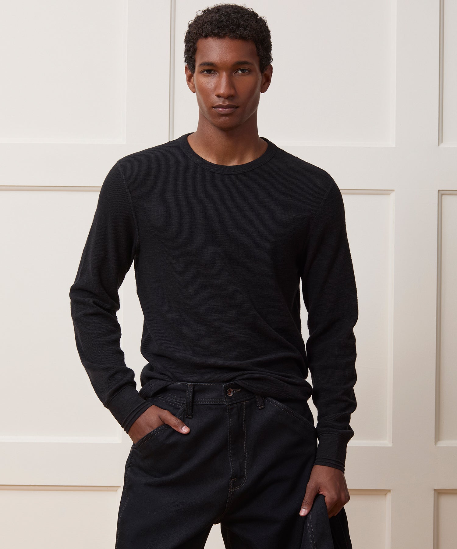Lightweight Mini Waffle Tee - Image 2