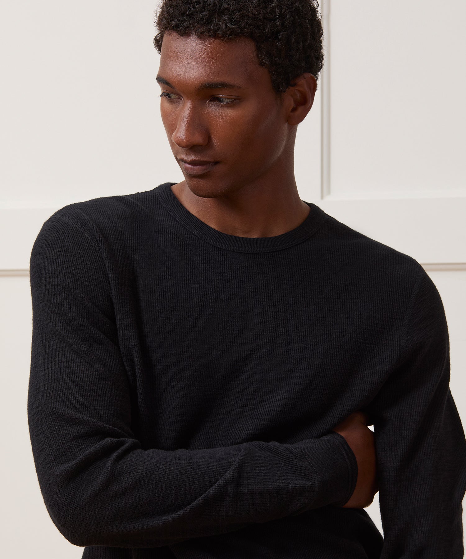 Lightweight Mini Waffle Tee - Image 4
