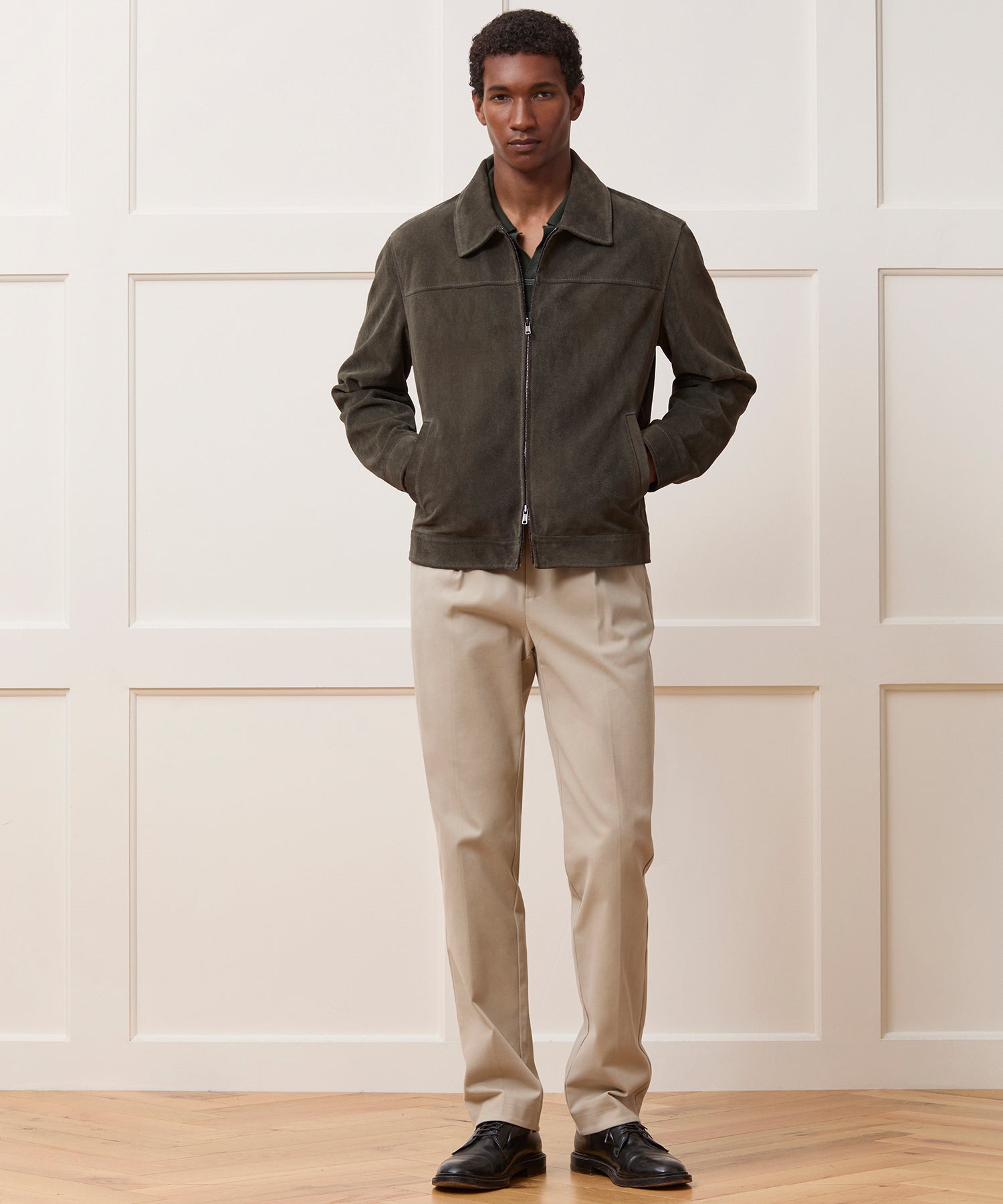 Italian Suede Driving Jacket - Image 3