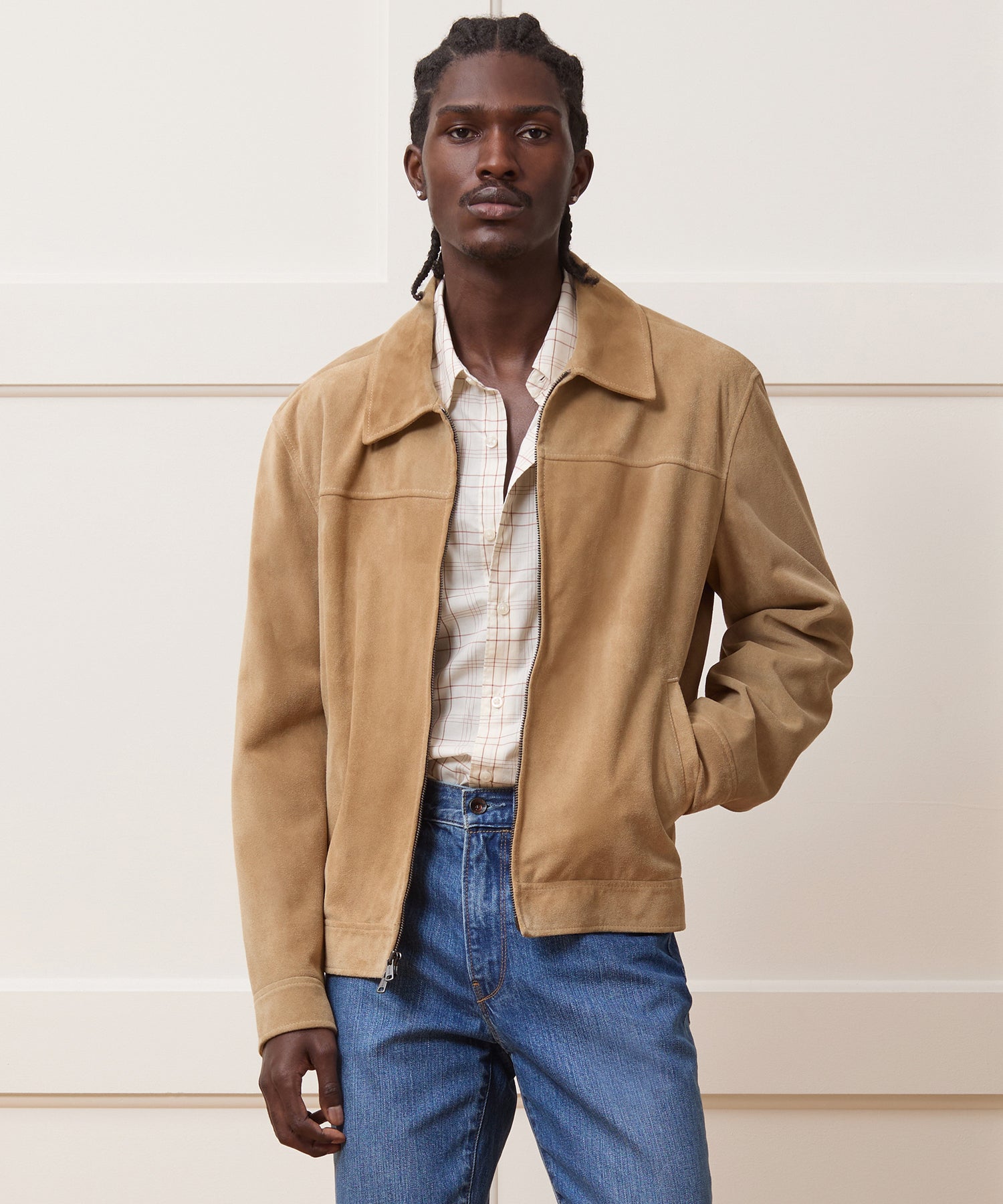 Italian Suede Driving Jacket - Image 2
