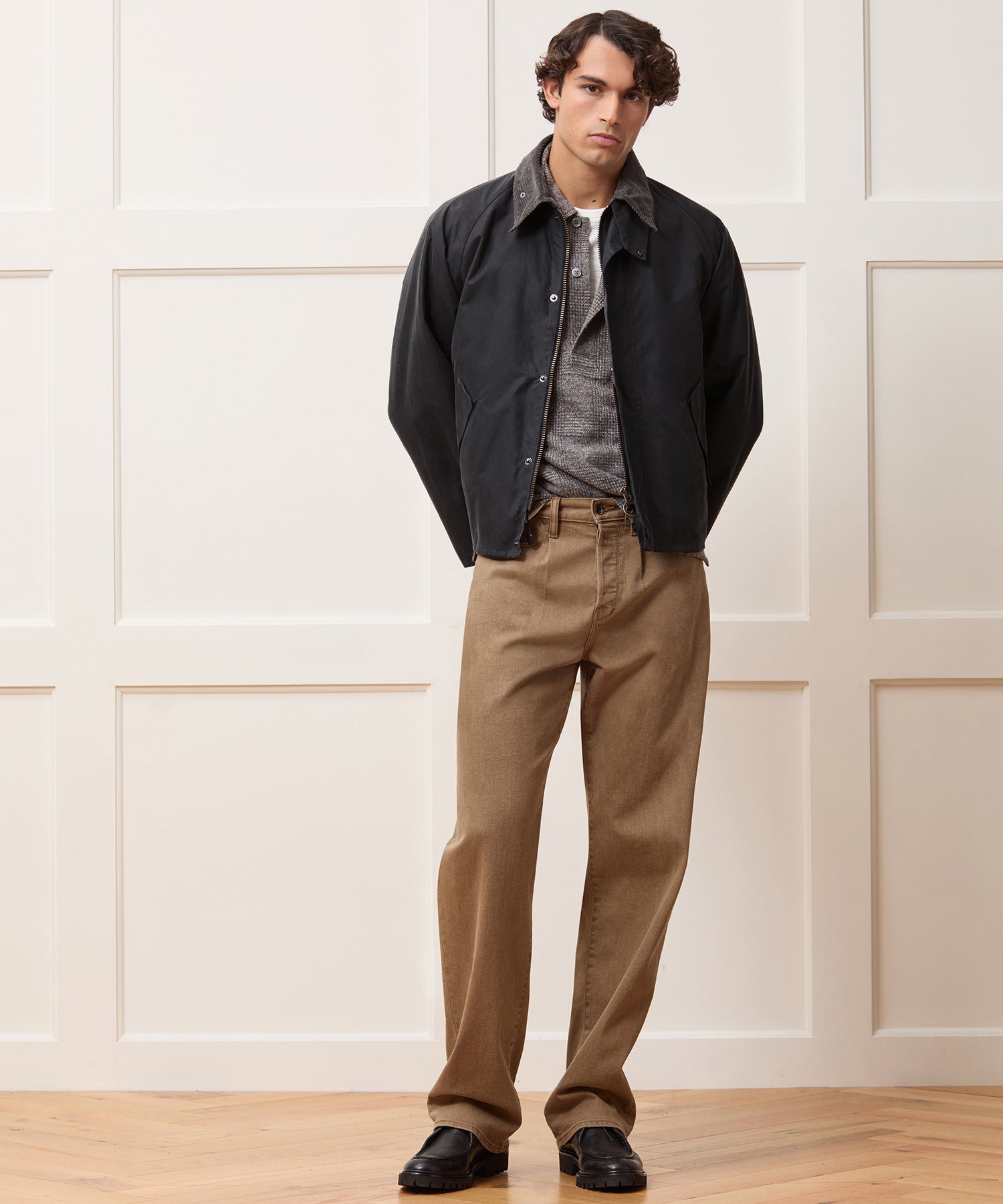 Todd Snyder X Barbour Transport Jacket in Grey - Image 4