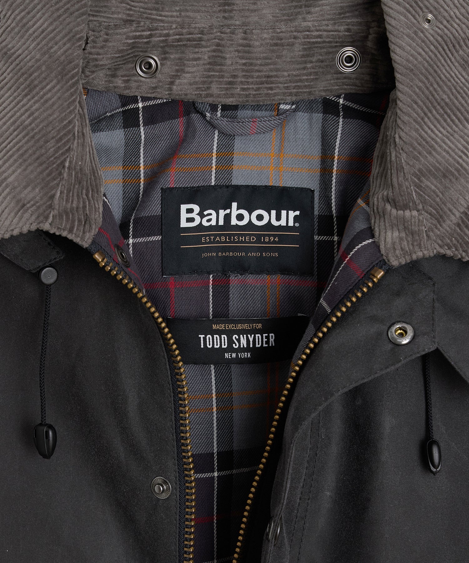 Todd Snyder X Barbour Transport Jacket in Grey - Image 8