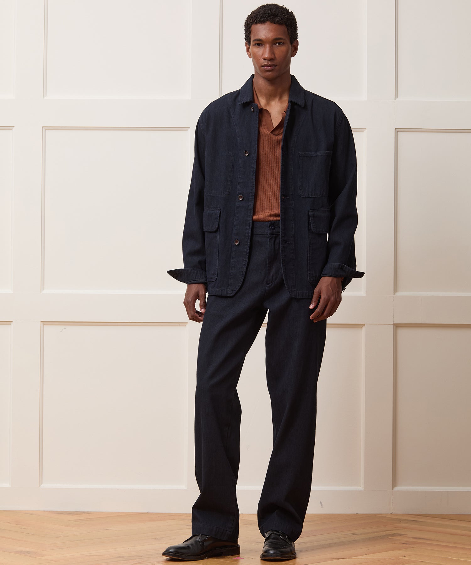 Indigo Stripe Studio Jacket - Image 5