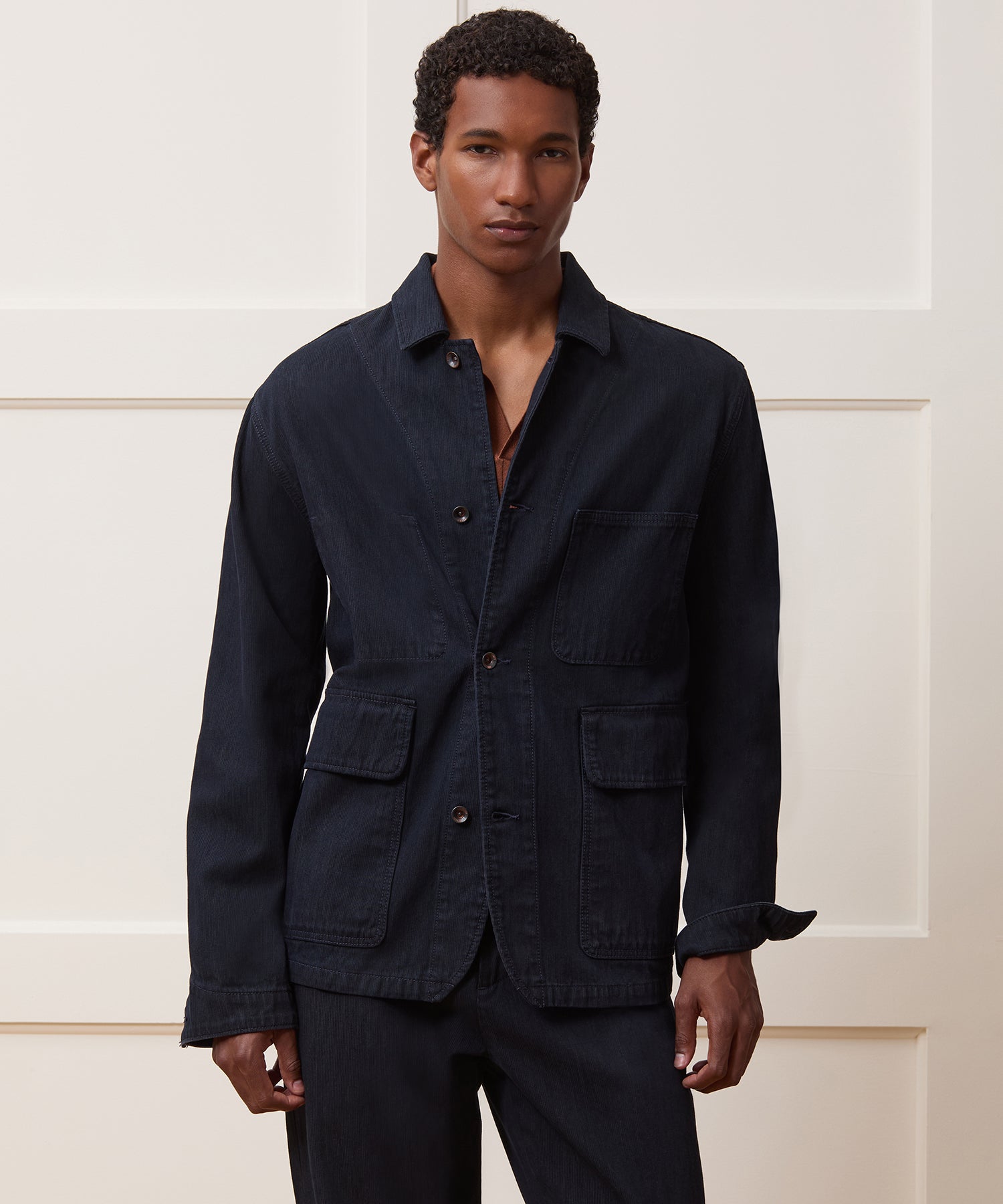 Indigo Stripe Studio Jacket - Image 2
