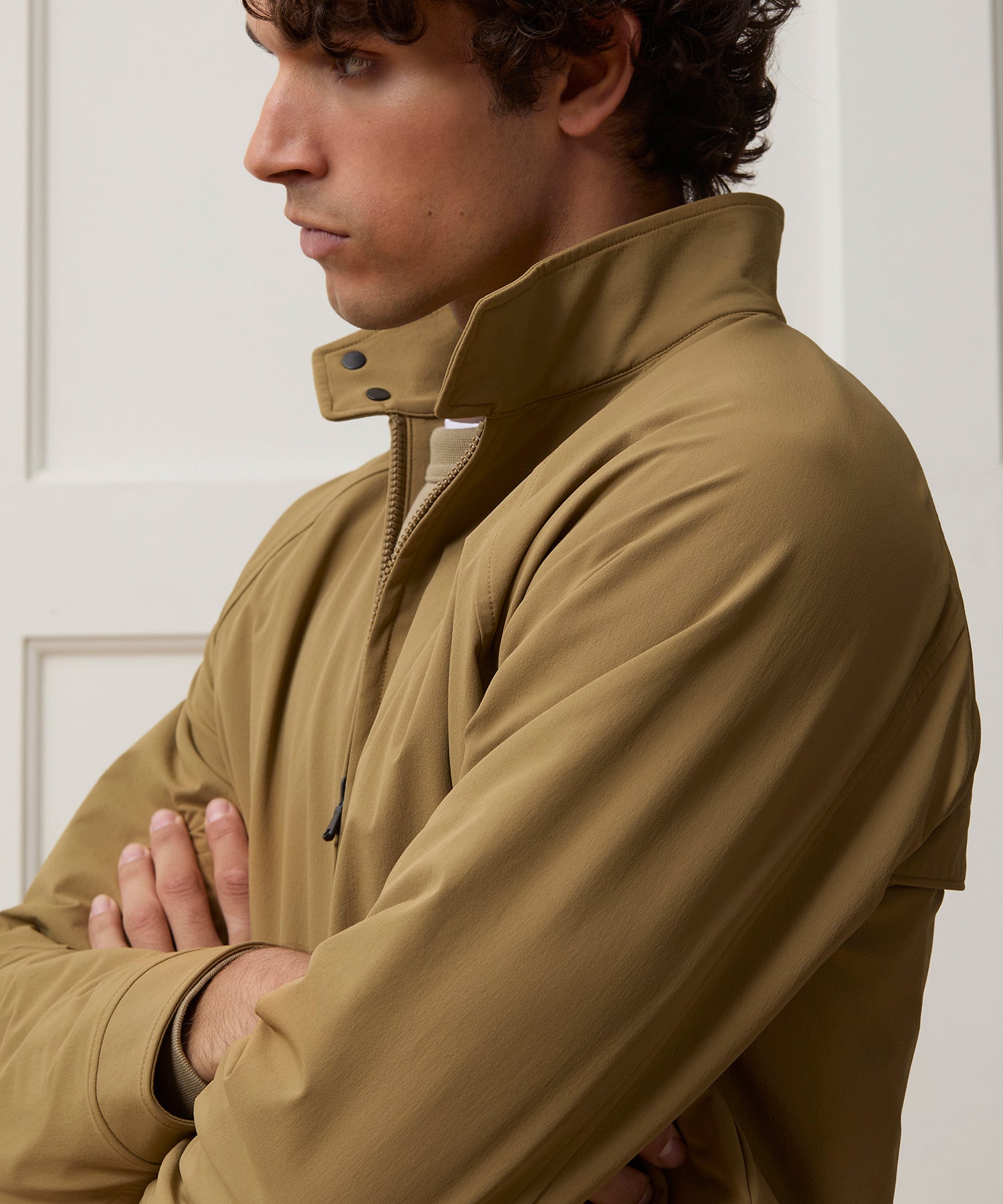 Lightweight Nylon Harrington Jacket - Image 4