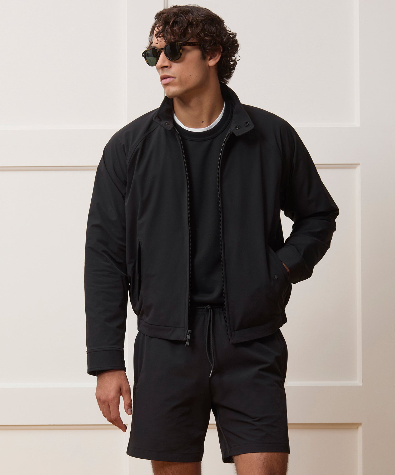 Lightweight Nylon Harrington Jacket - Image 2