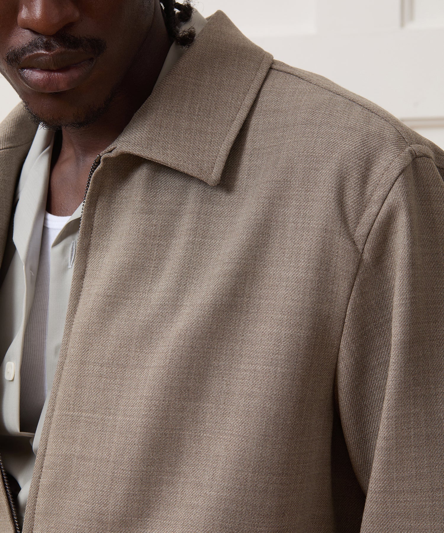 Lightweight Italian Wool Bomber Jacket - Image 7