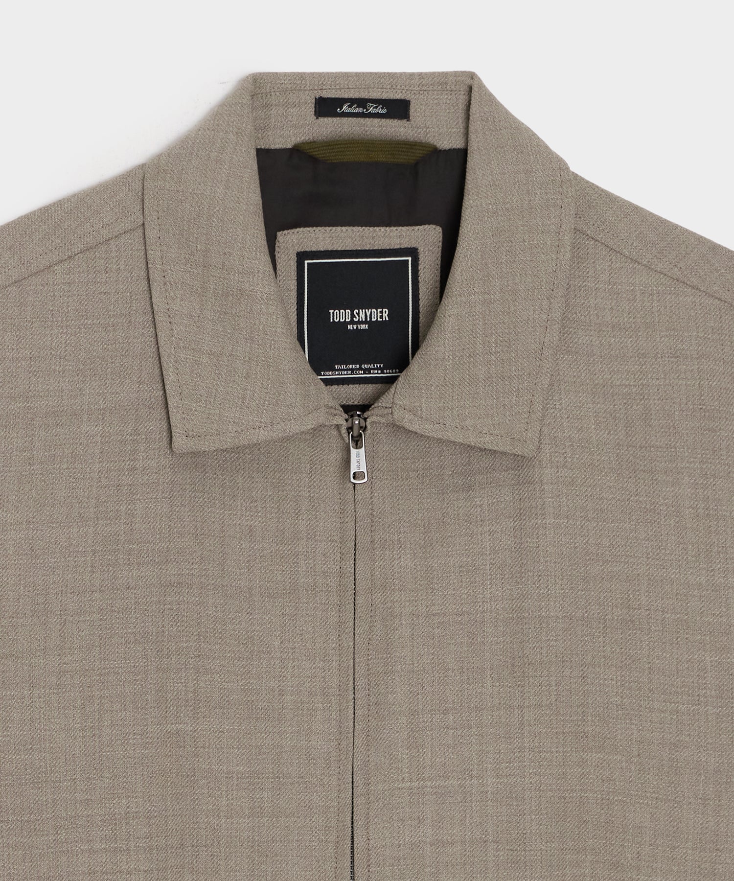 Lightweight Italian Wool Bomber Jacket - Image 5
