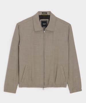 Lightweight Italian Wool Bomber Jacket