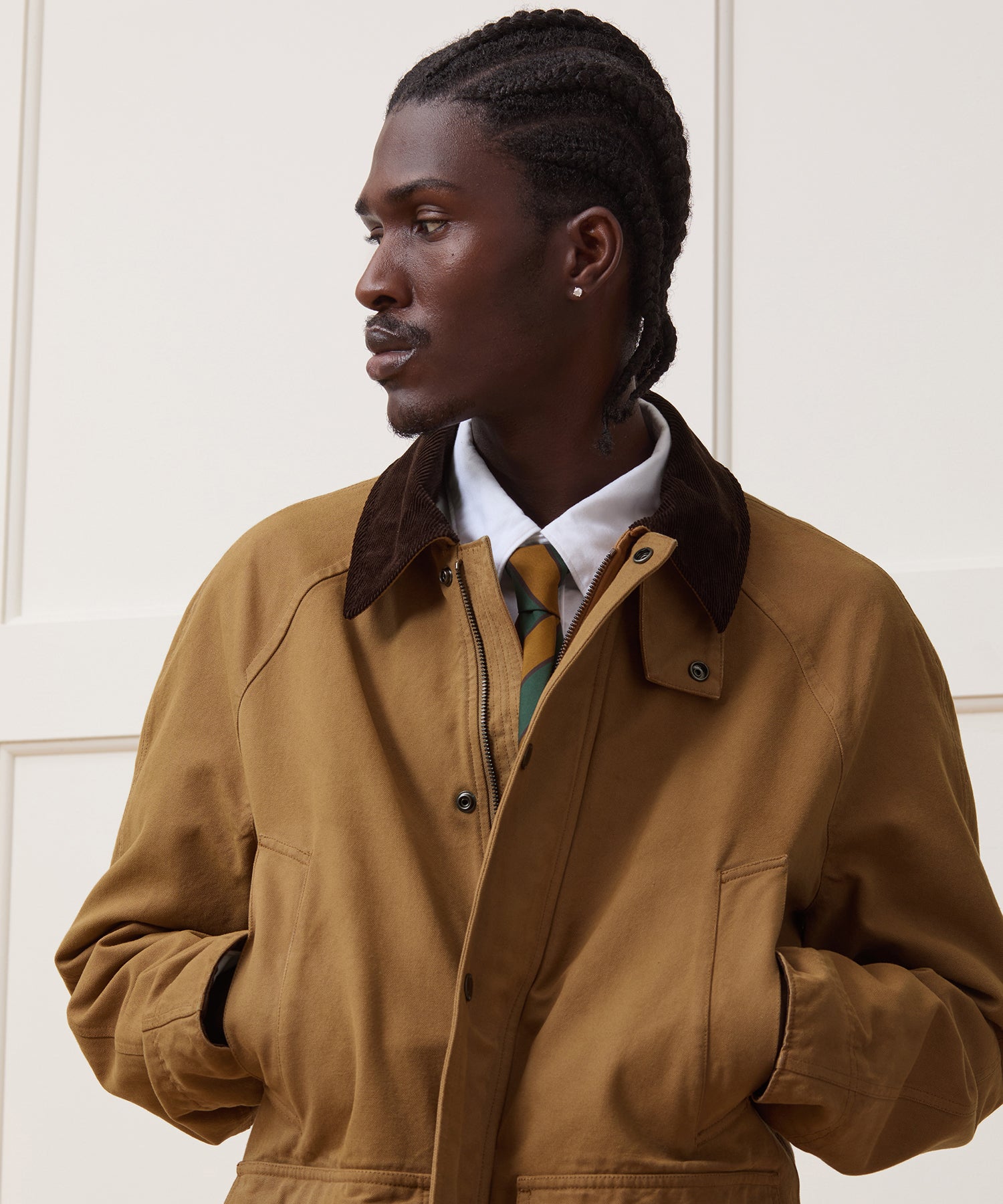 Long Canvas Stable Jacket - Image 3