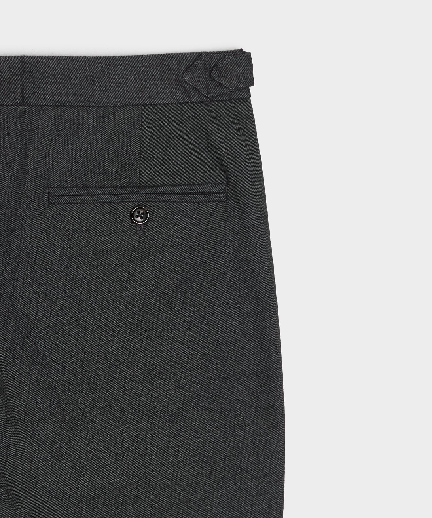 Italian Heathered Cotton Side Tab Trouser - Image 7