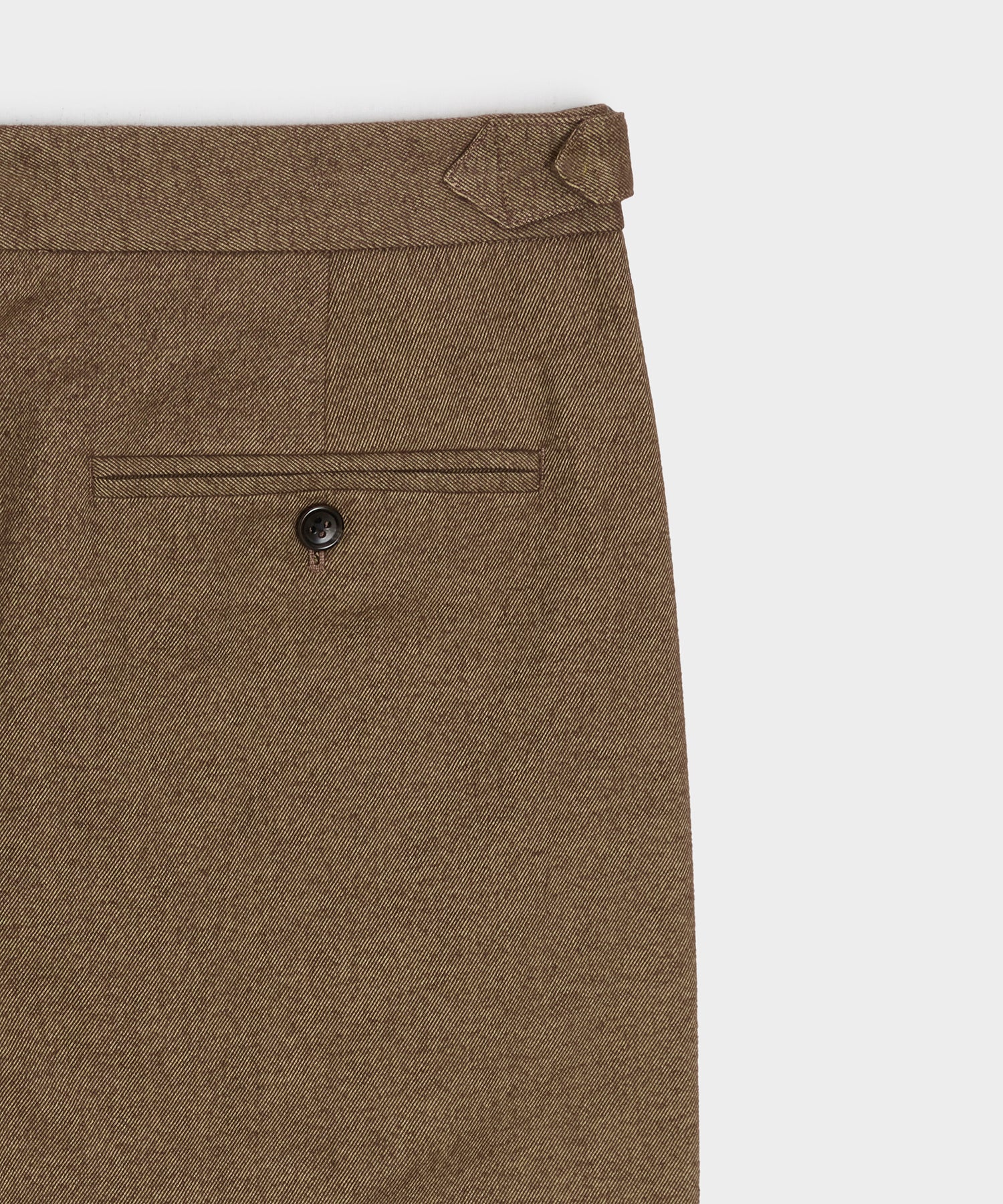 Italian Heathered Cotton Side Tab Trouser - Image 7