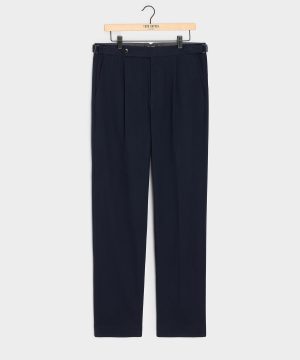 Italian Brushed Cotton Side Tab Trouser