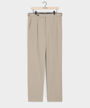 Italian Brushed Cotton Side Tab Trouser