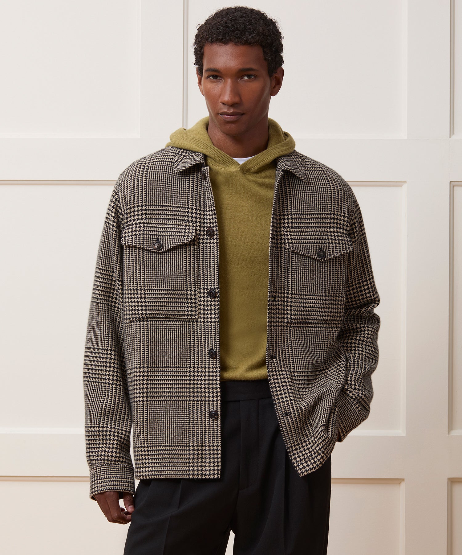 Italian Cashmere-Wool Shirt Jacket - Image 2