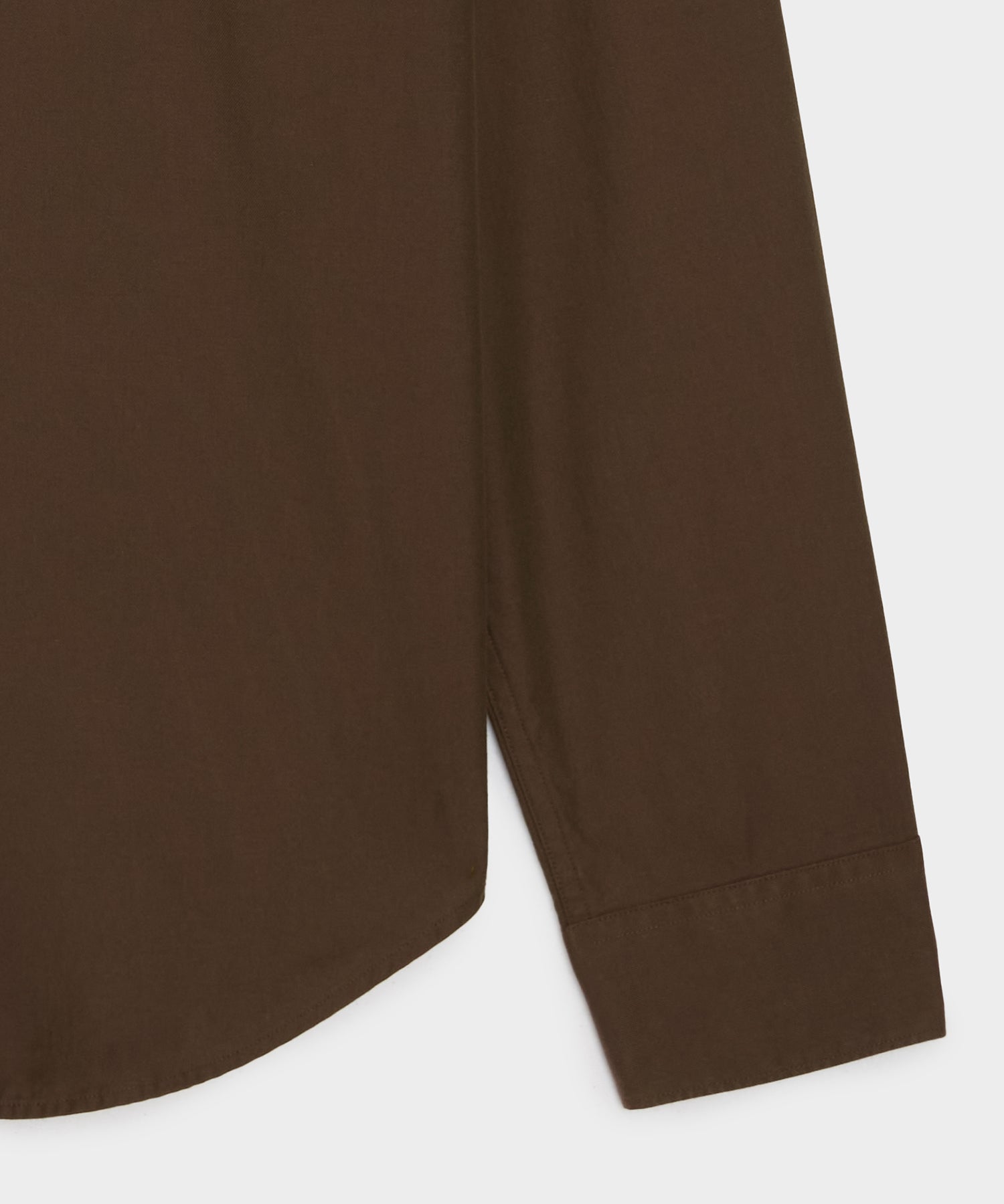Cotton Twill Long Point Collar Shirt - Image 7