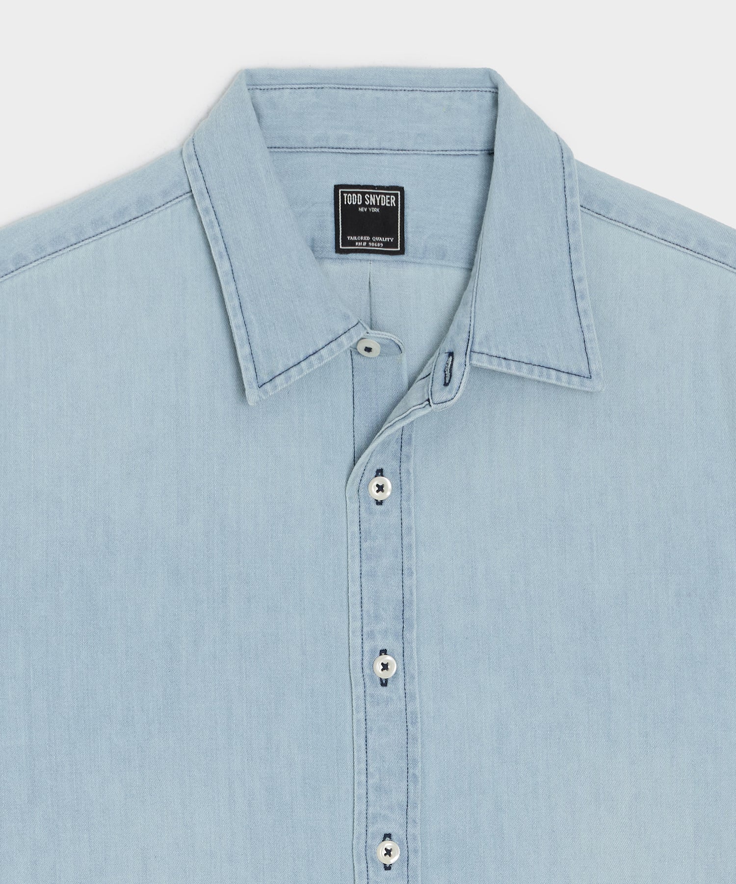 Denim Point Collar Shirt - Image 6