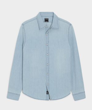 Denim Point Collar Shirt