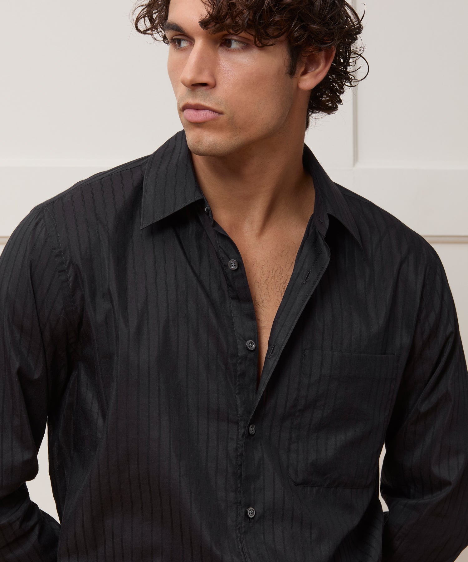 Italian Cotton-Silk Big Shirt - Image 3