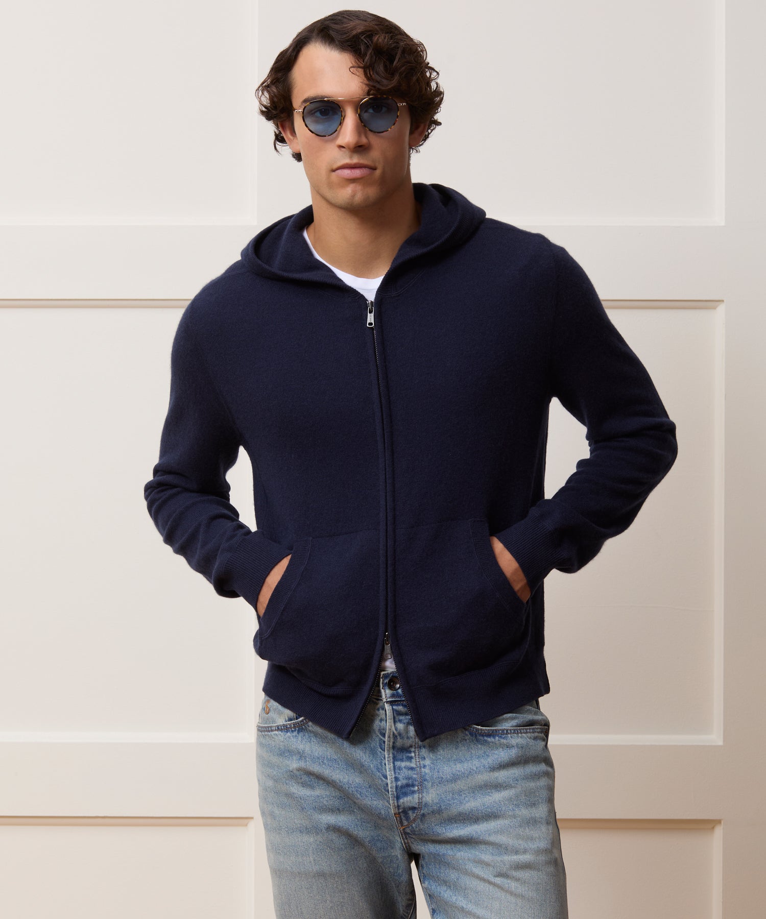 Cashmere Full-Zip Hoodie - Image 2