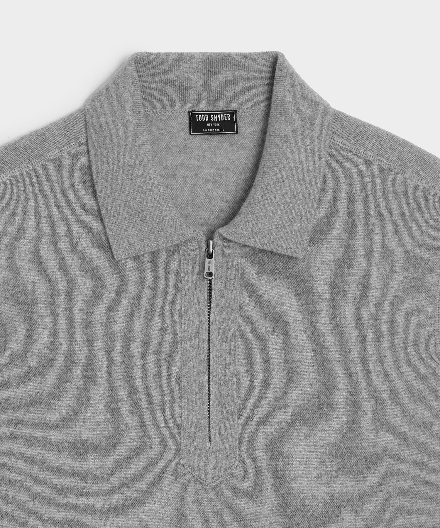 Cashmere Quarter-Zip Sweater Polo - Image 6