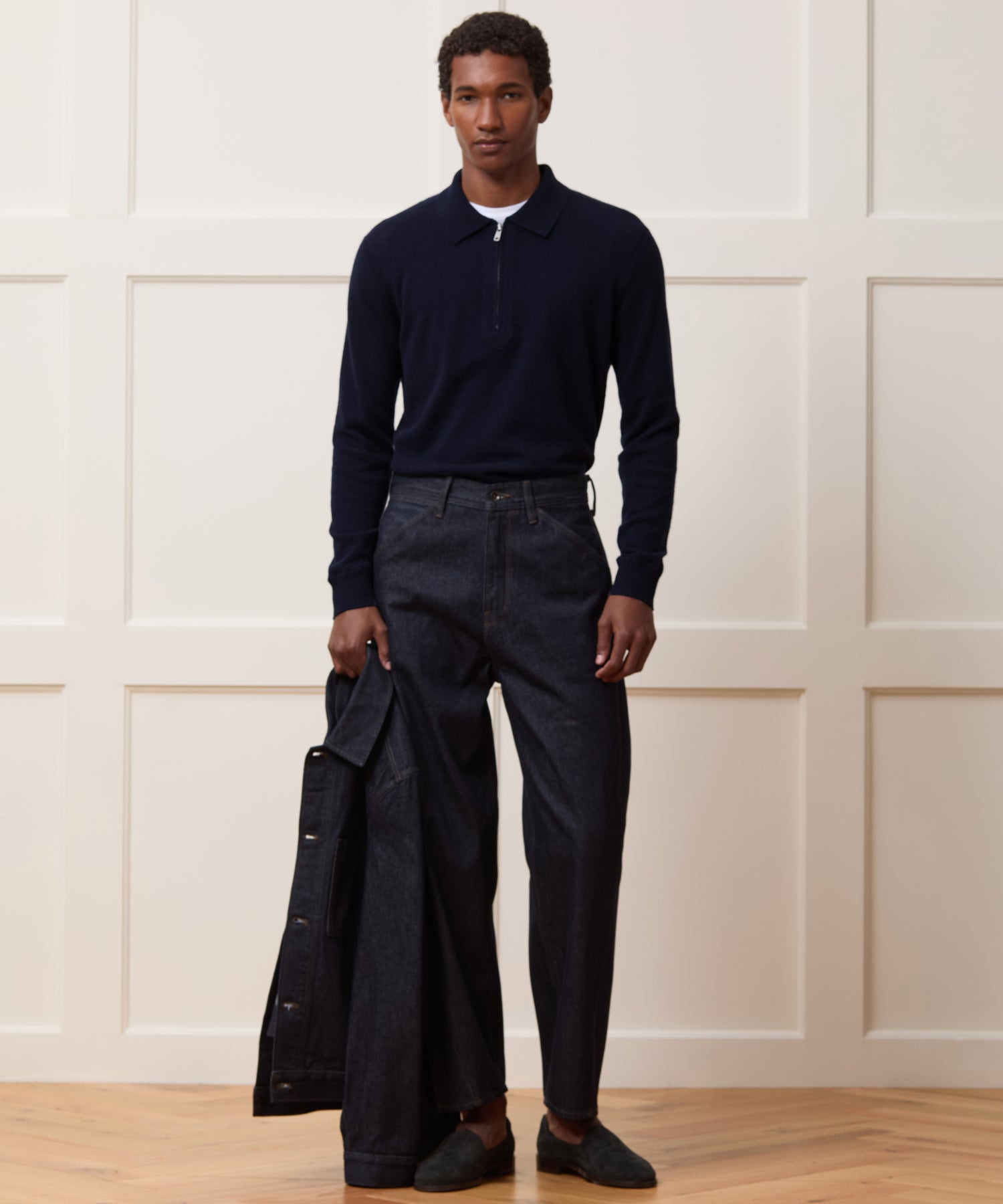 Cashmere Quarter-Zip Sweater Polo - Image 3