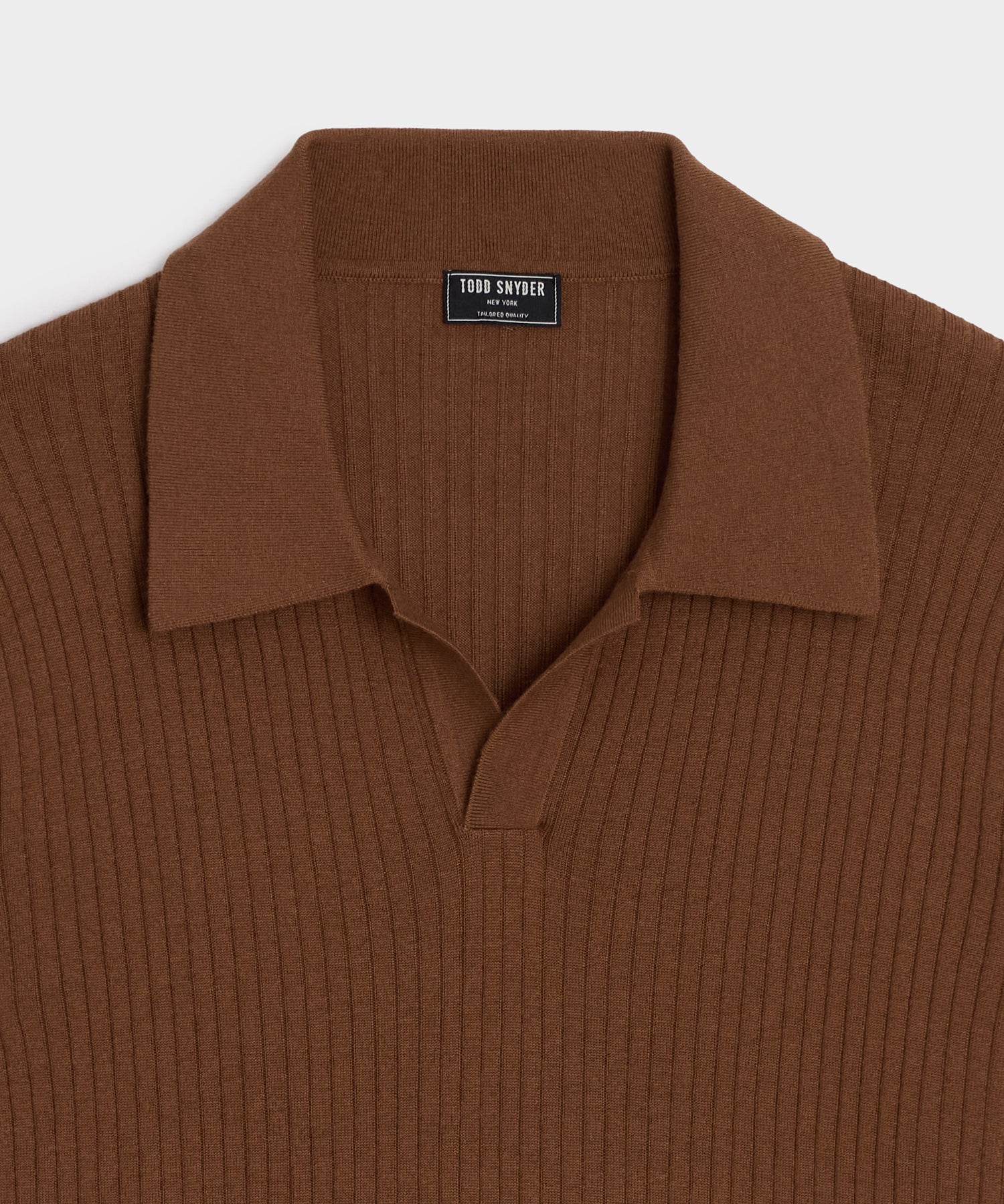Silk-Cashmere Ribbed Montauk Sweater Polo - Image 6