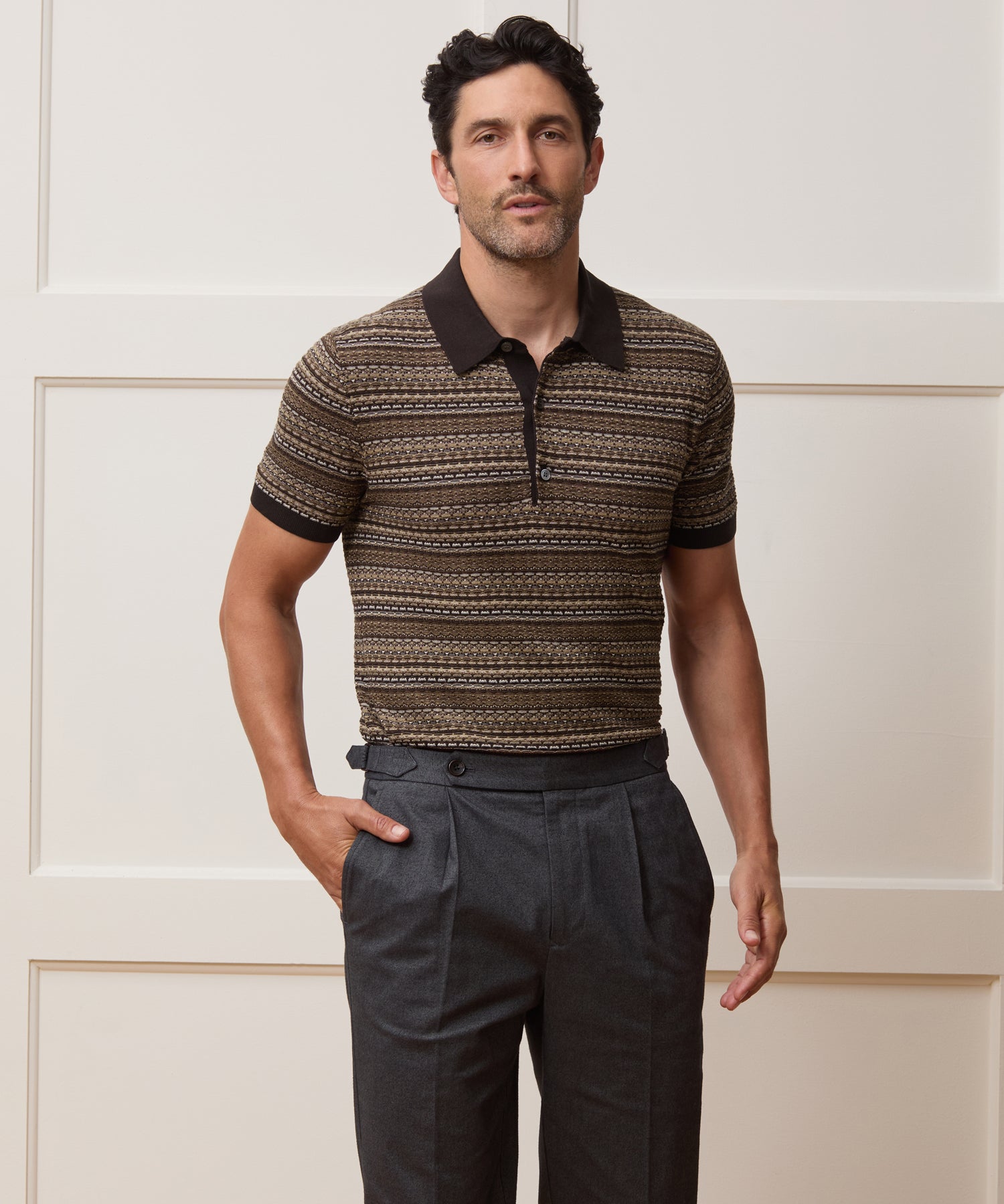 Silk-Cotton Sweater Polo - Image 2