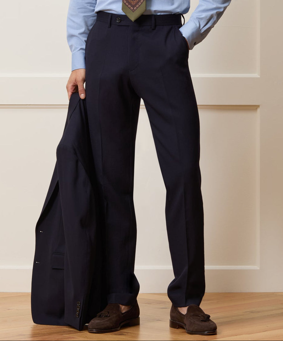 Slim Twill Long Collar Dress Shirt - Image 3