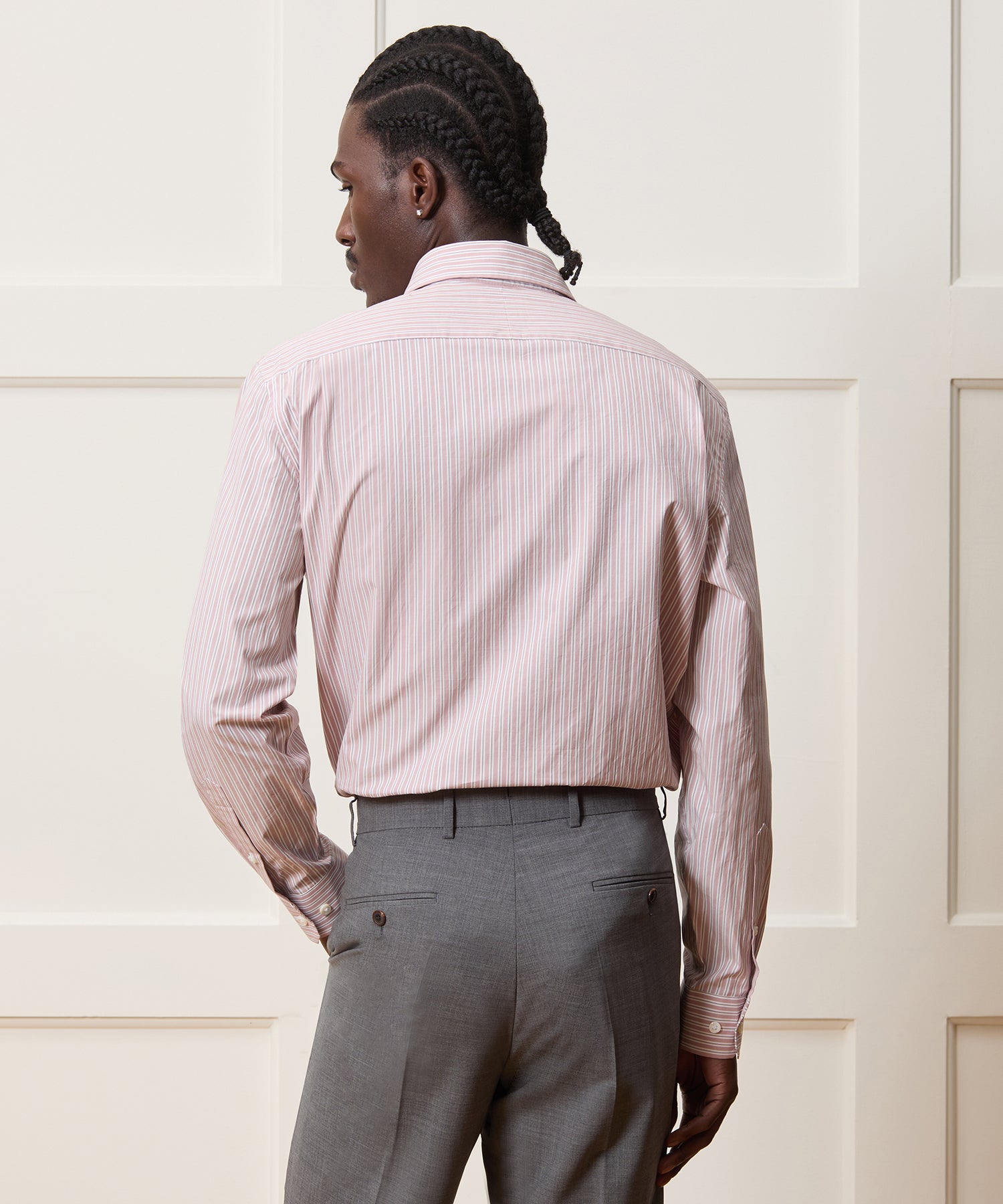 Poplin Long Point Collar Dress Shirt - Image 5