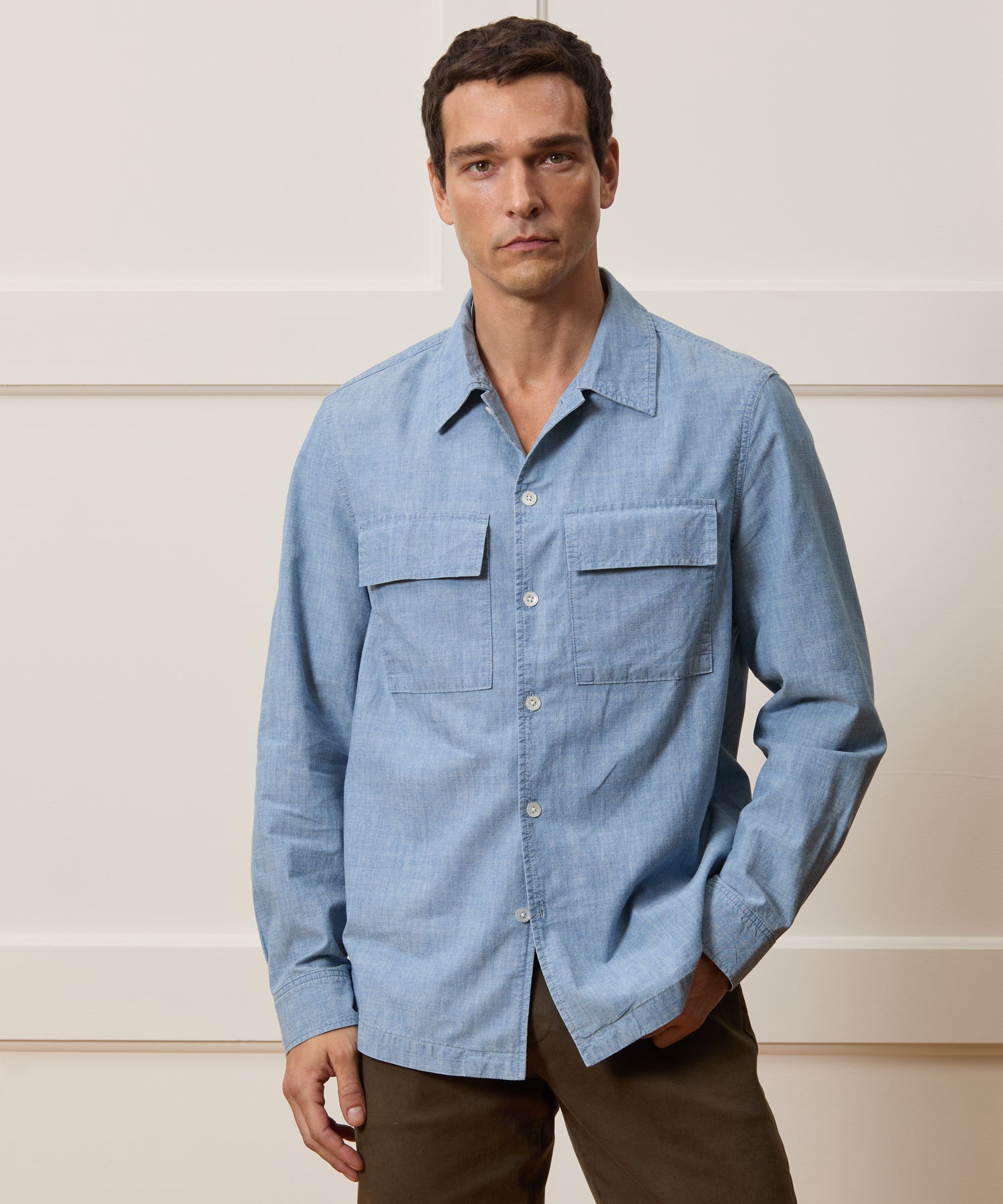 Relaxed Chambray CPO Overshirt - Image 2