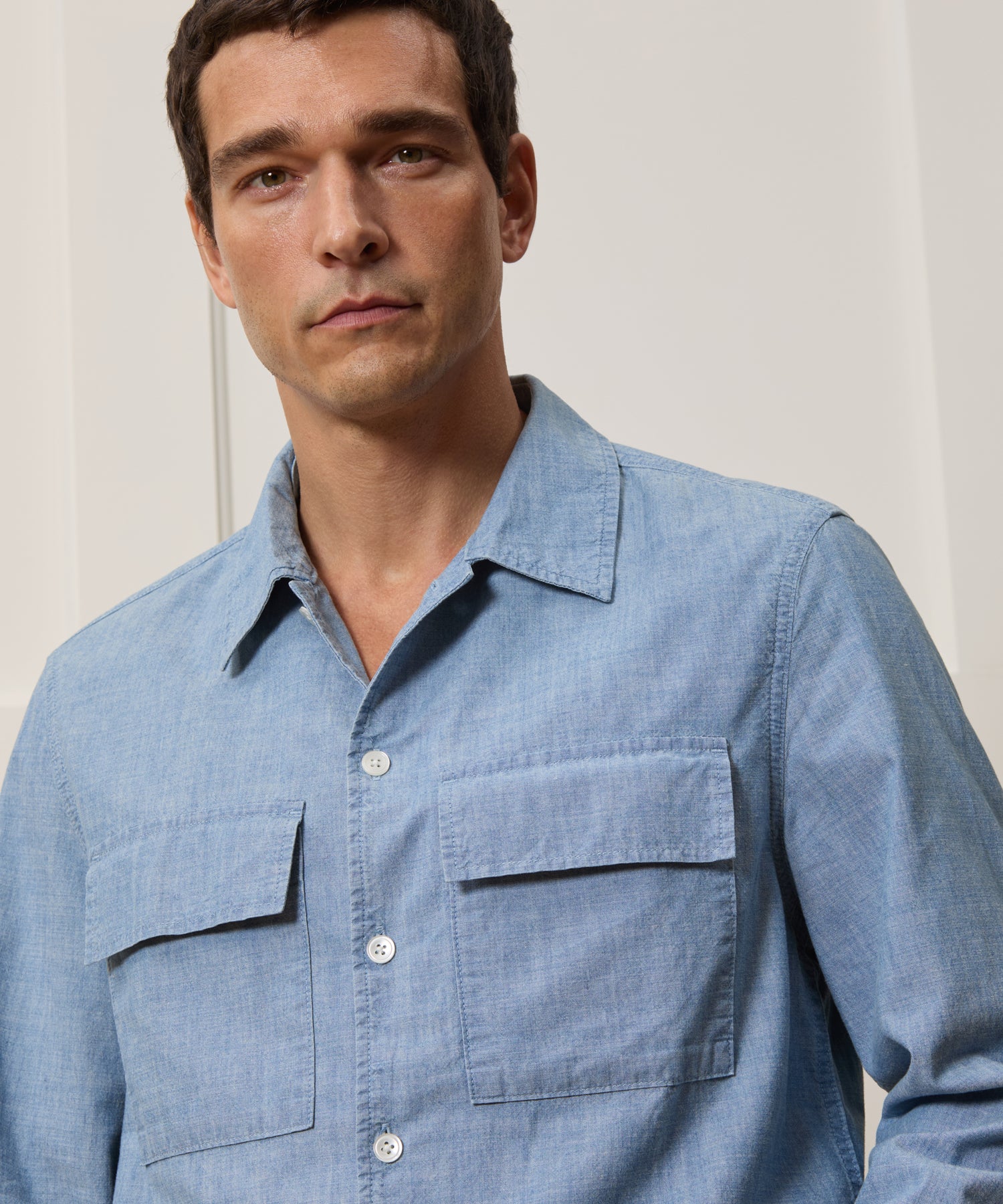 Relaxed Chambray CPO Overshirt - Image 4