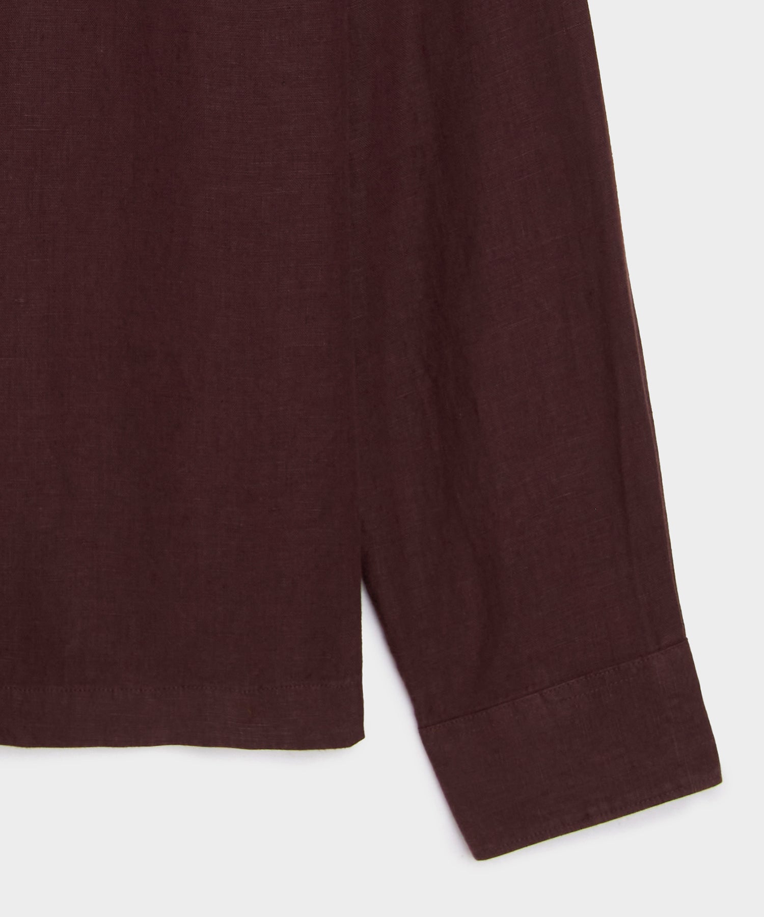 Cropped Sea Soft Irish Linen Camp Collar Shirt - Image 7