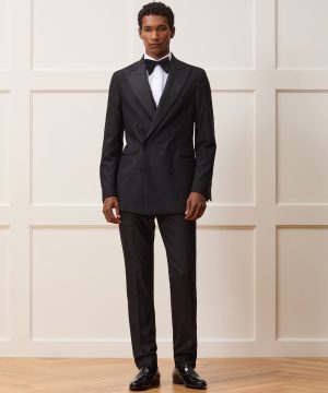 Slim Italian Wool Double-Breasted Tuxedo
