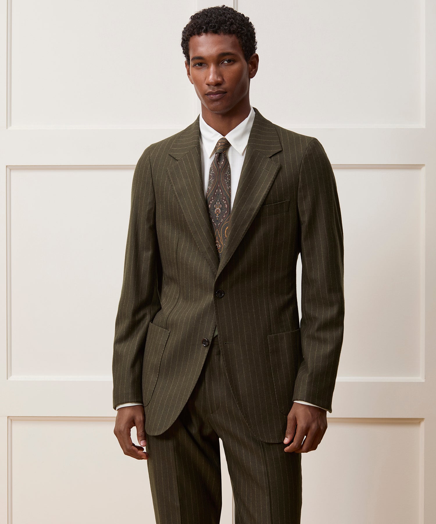 Italian Flannel Pinstripe Madison Suit - Image 2