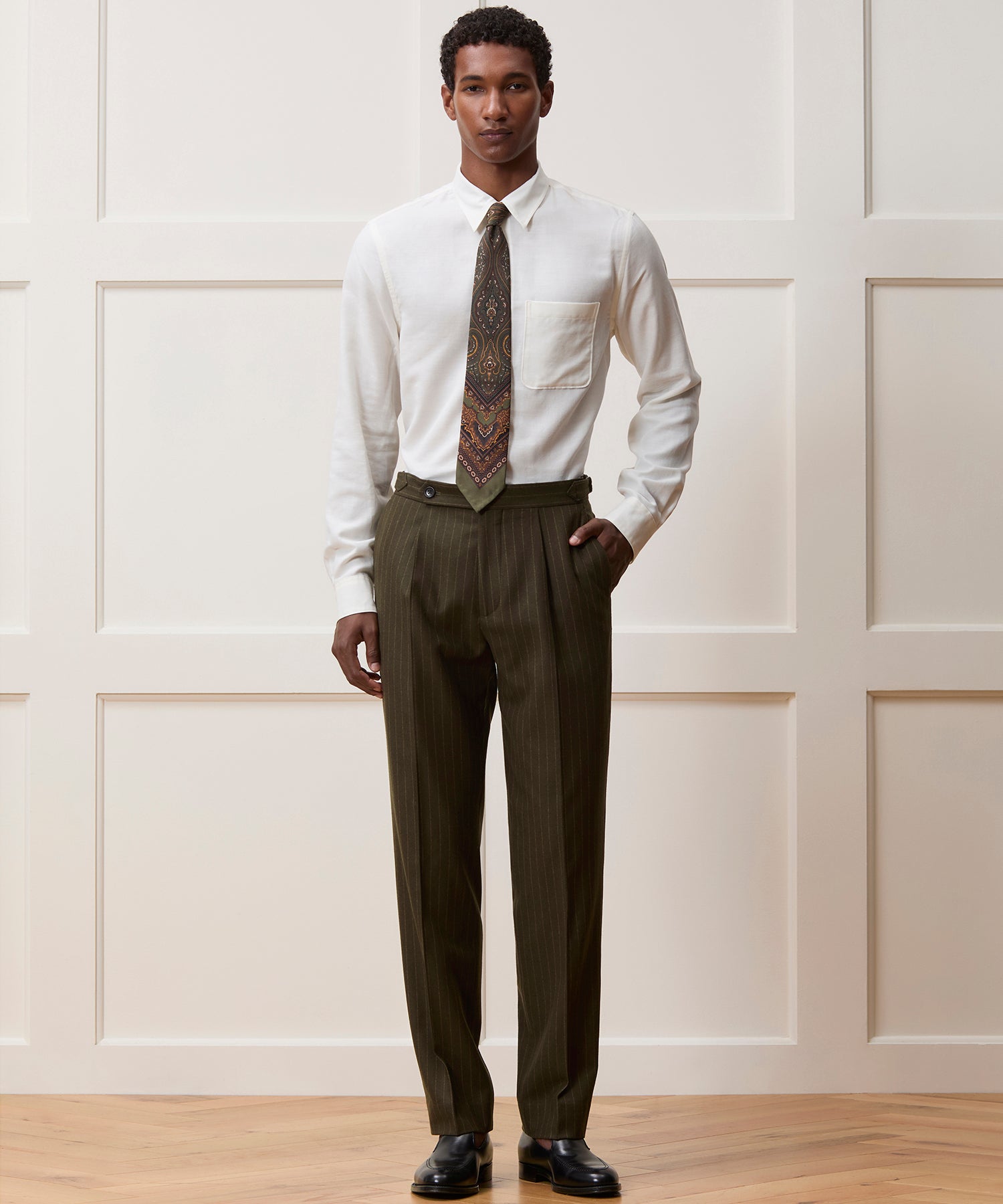 Italian Flannel Pinstripe Madison Suit - Image 5