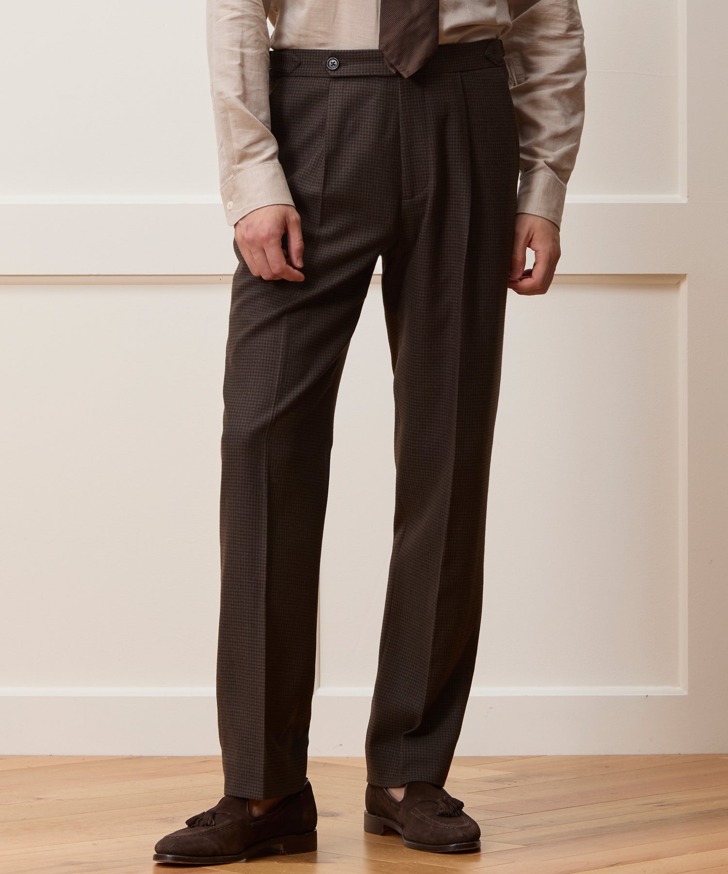 Italian Flannel Houndstooth Madison Suit - Image 6